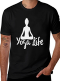 Yoga Life Graphic Tee - Black