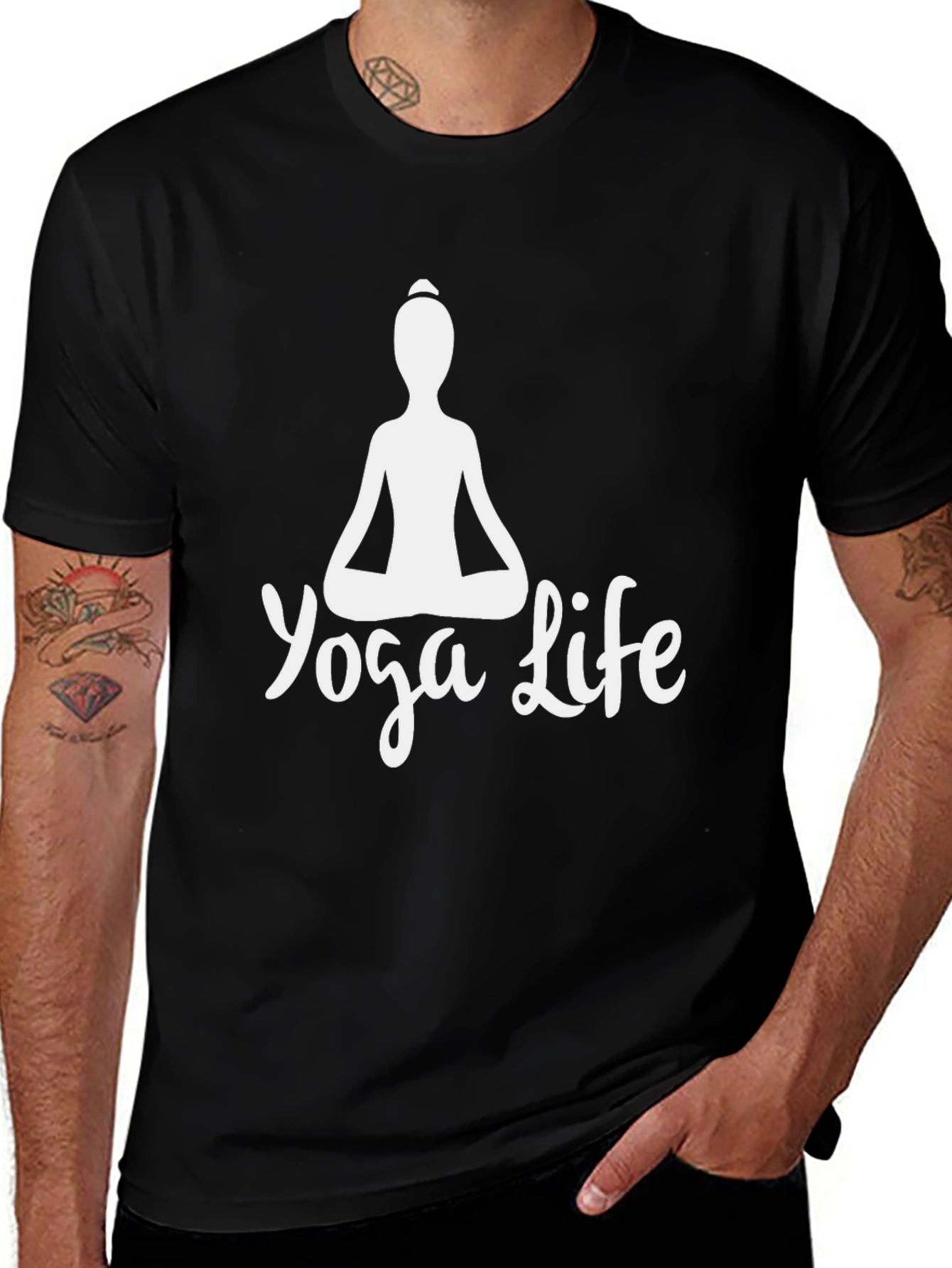 Yoga Life Graphic Tee - Black