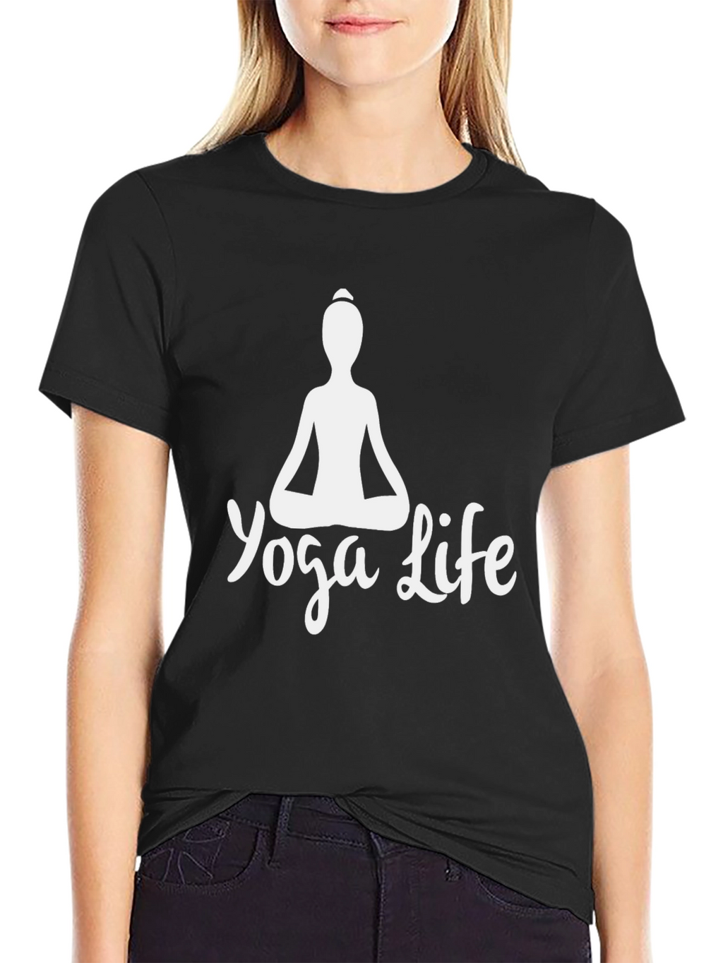 Yoga Life Graphic Tee - Black