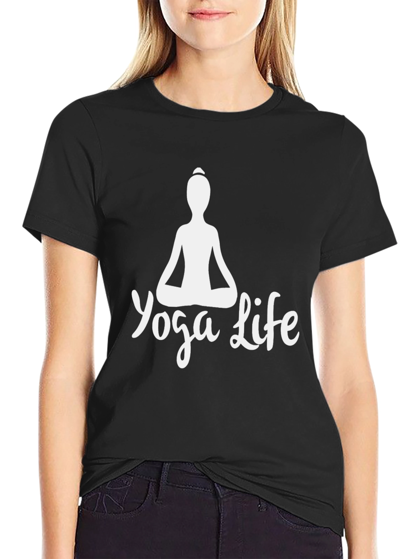 Yoga Life Graphic Tee - Black