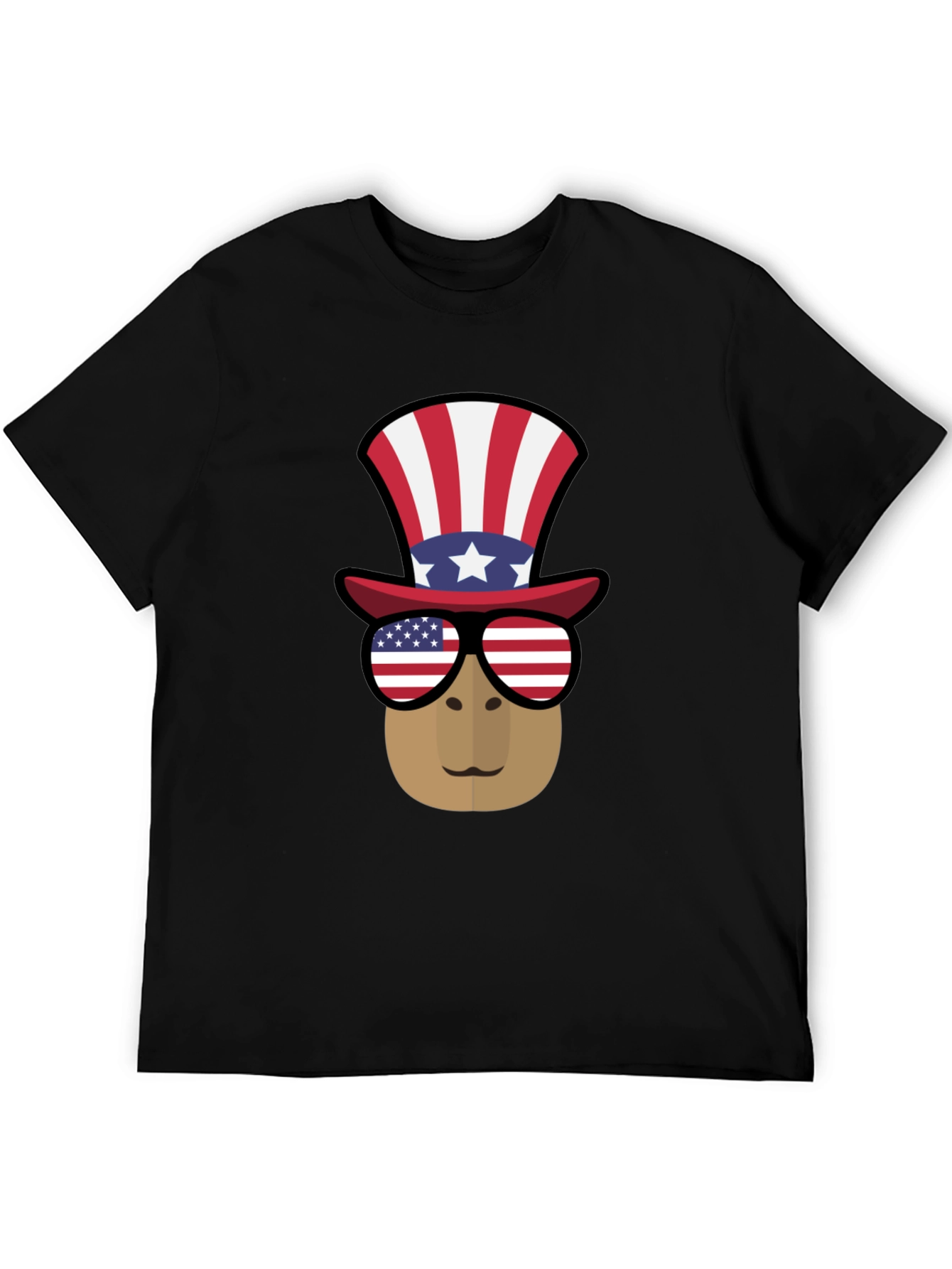 Patriotic Platypus T-Shirt - USA Themed Graphic Tee