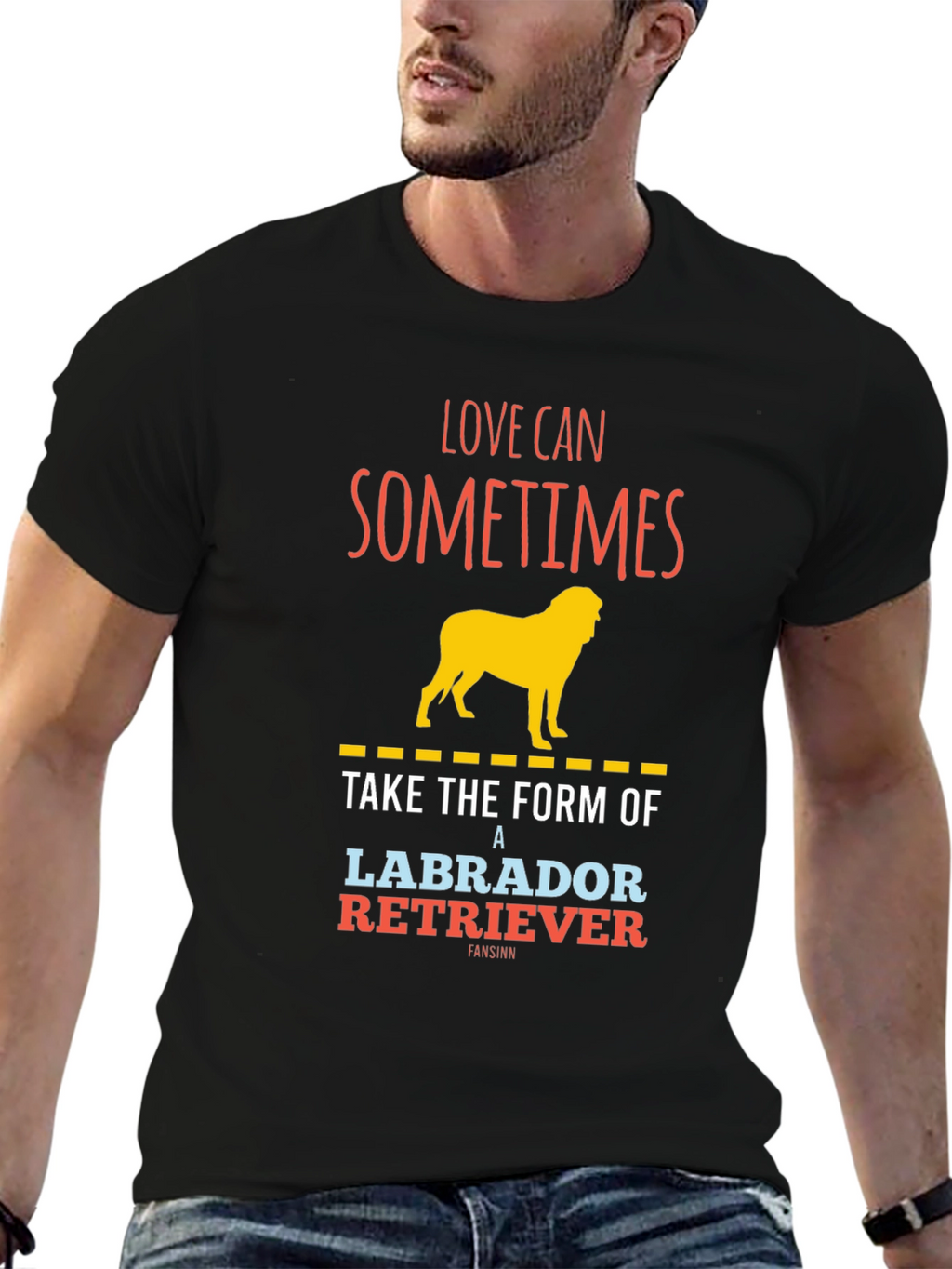 Labrador Retriever Graphic T-Shirt - Love Can Sometimes