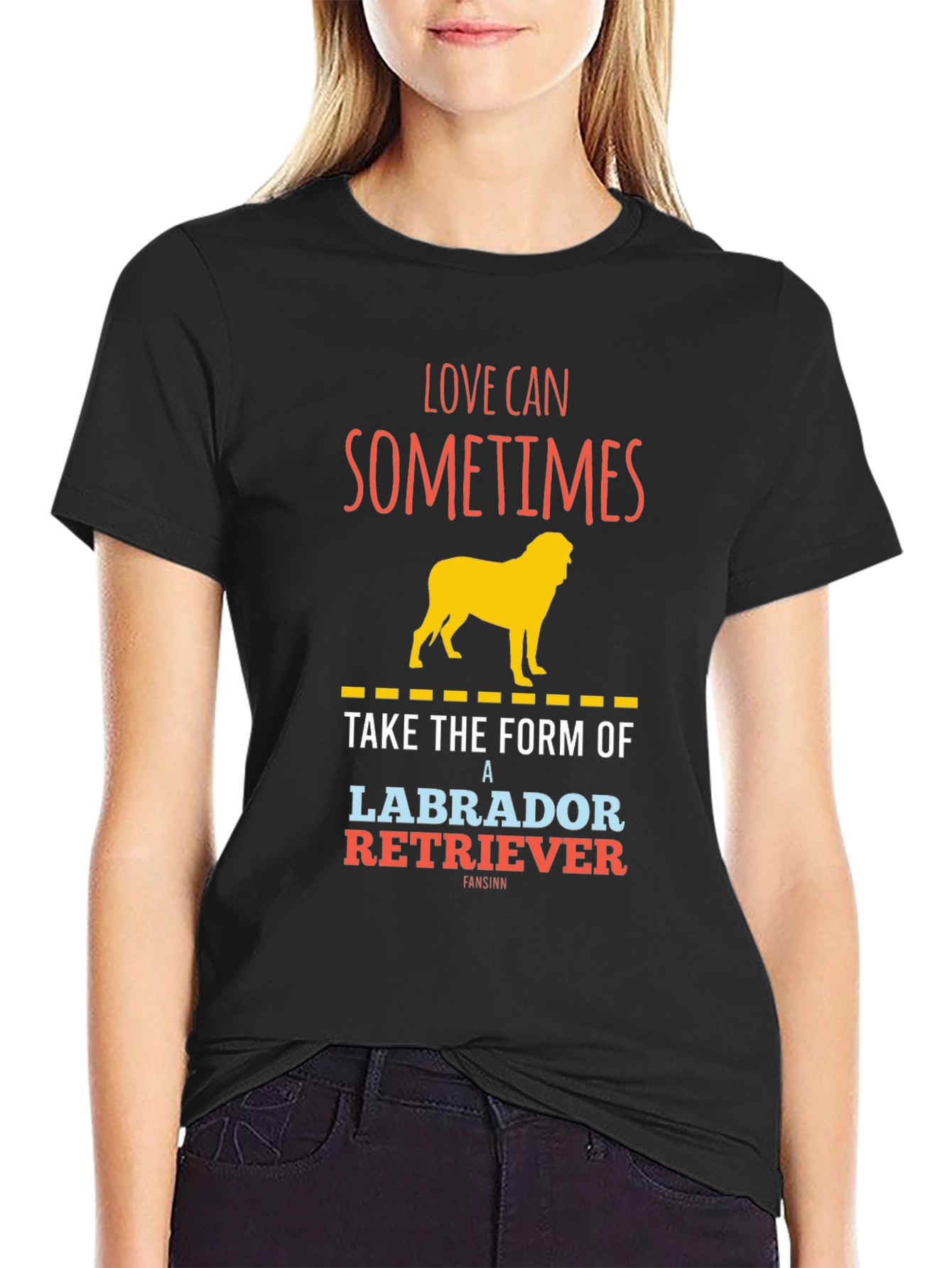 Labrador Retriever Graphic T-Shirt - Love Can Sometimes