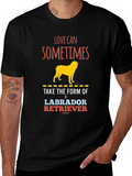 Labrador Retriever Graphic T-Shirt - Love Can Sometimes