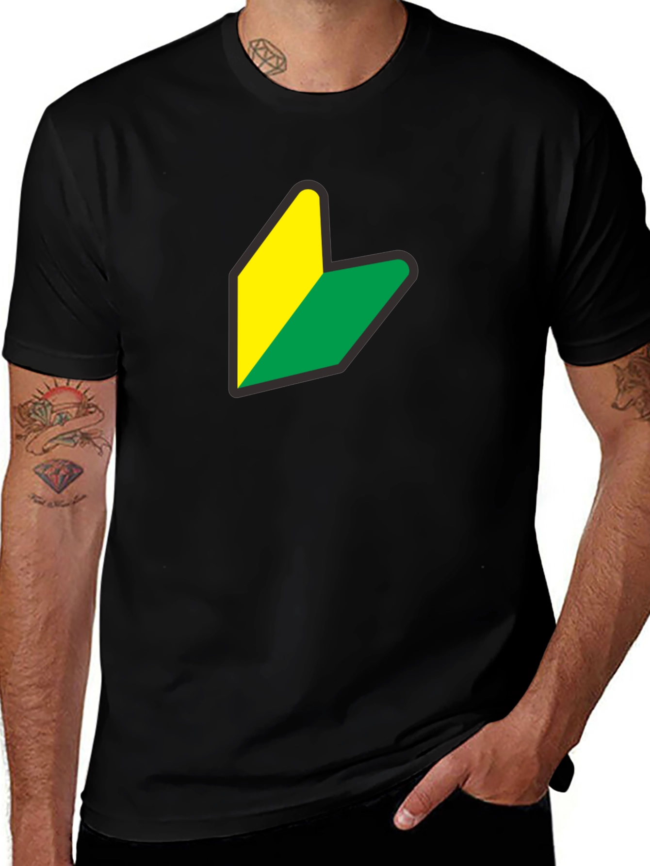 Wakaba Mark T-Shirt - Beginner Driver Symbol