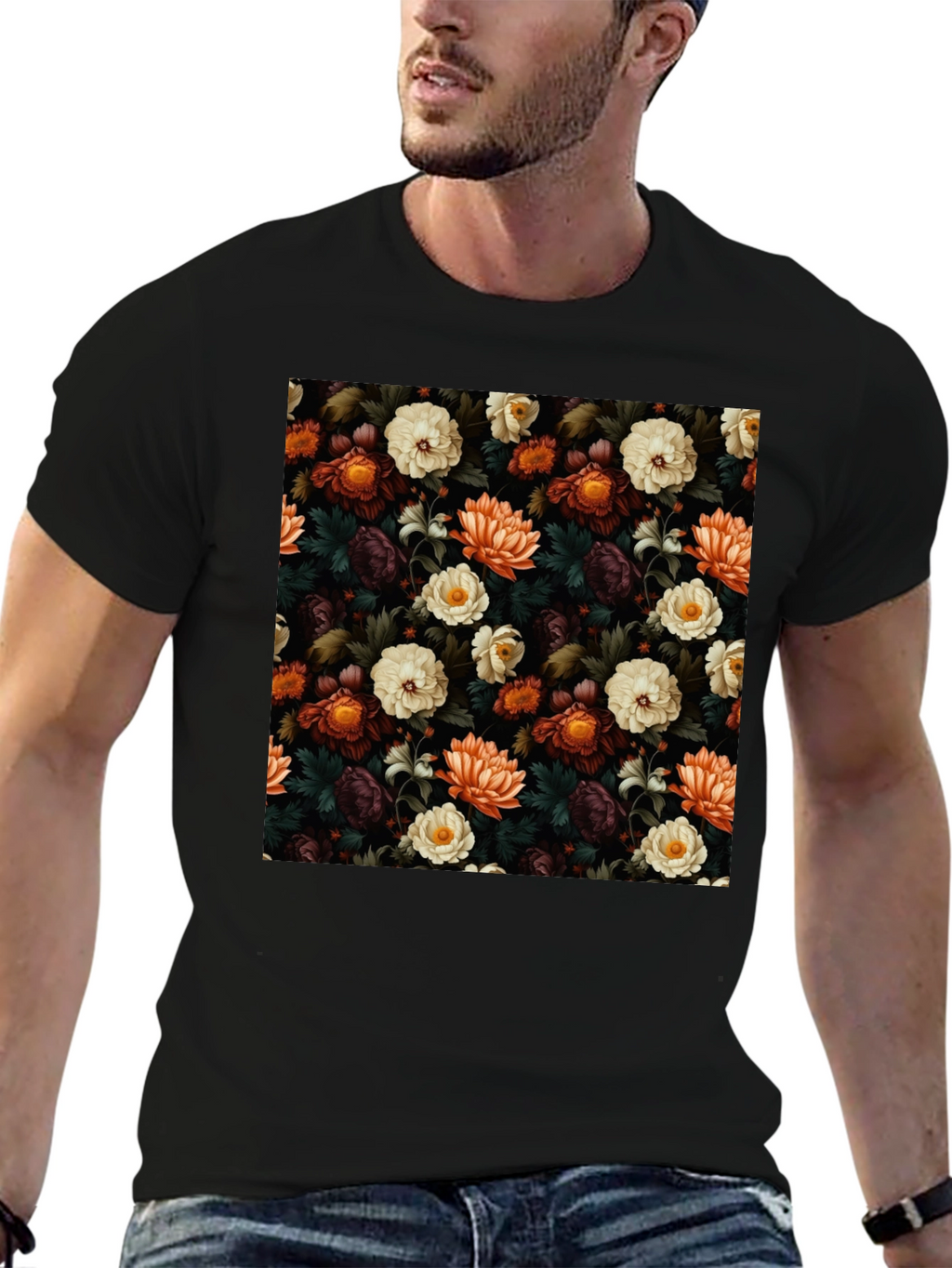 Floral Pattern T-Shirt