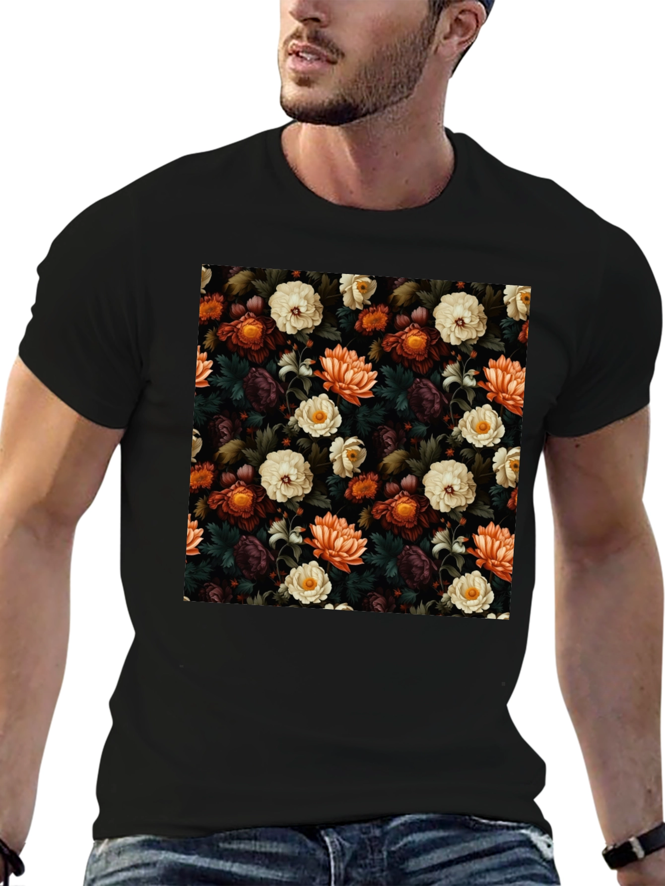 Floral Pattern T-Shirt