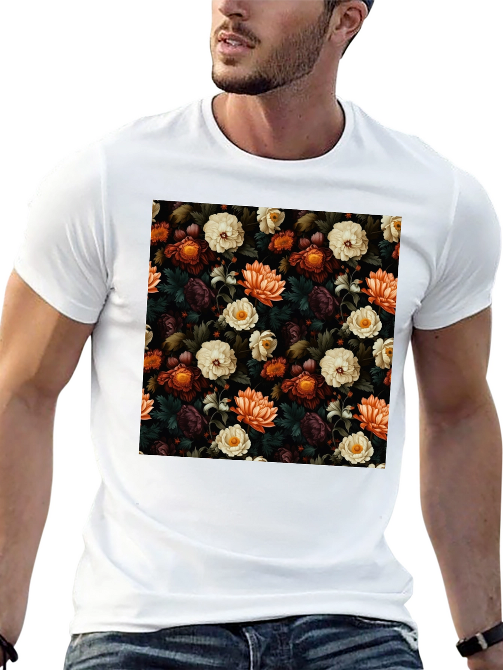 Floral Pattern T-Shirt