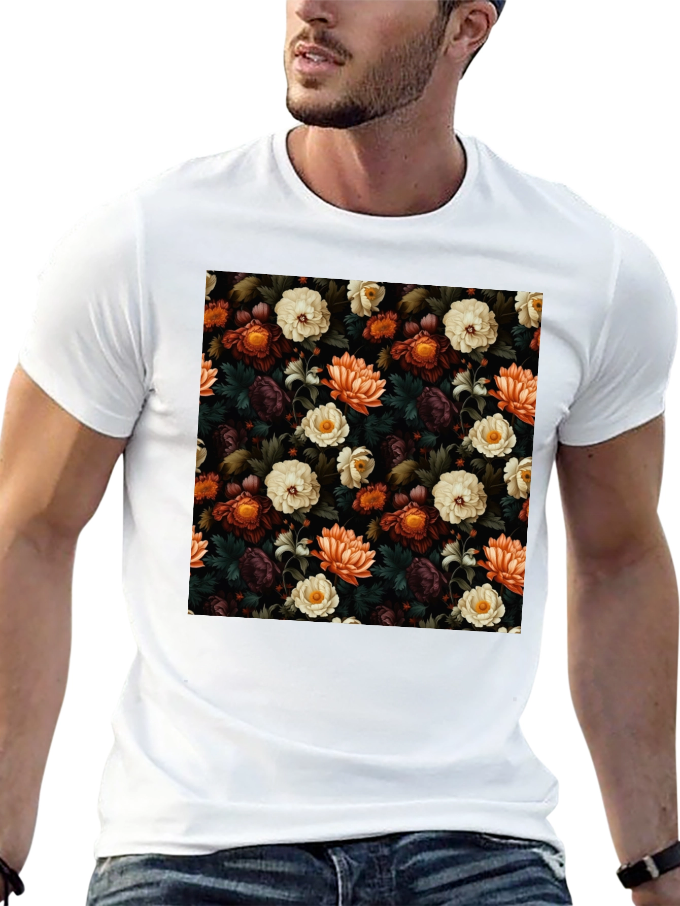 Floral Pattern T-Shirt