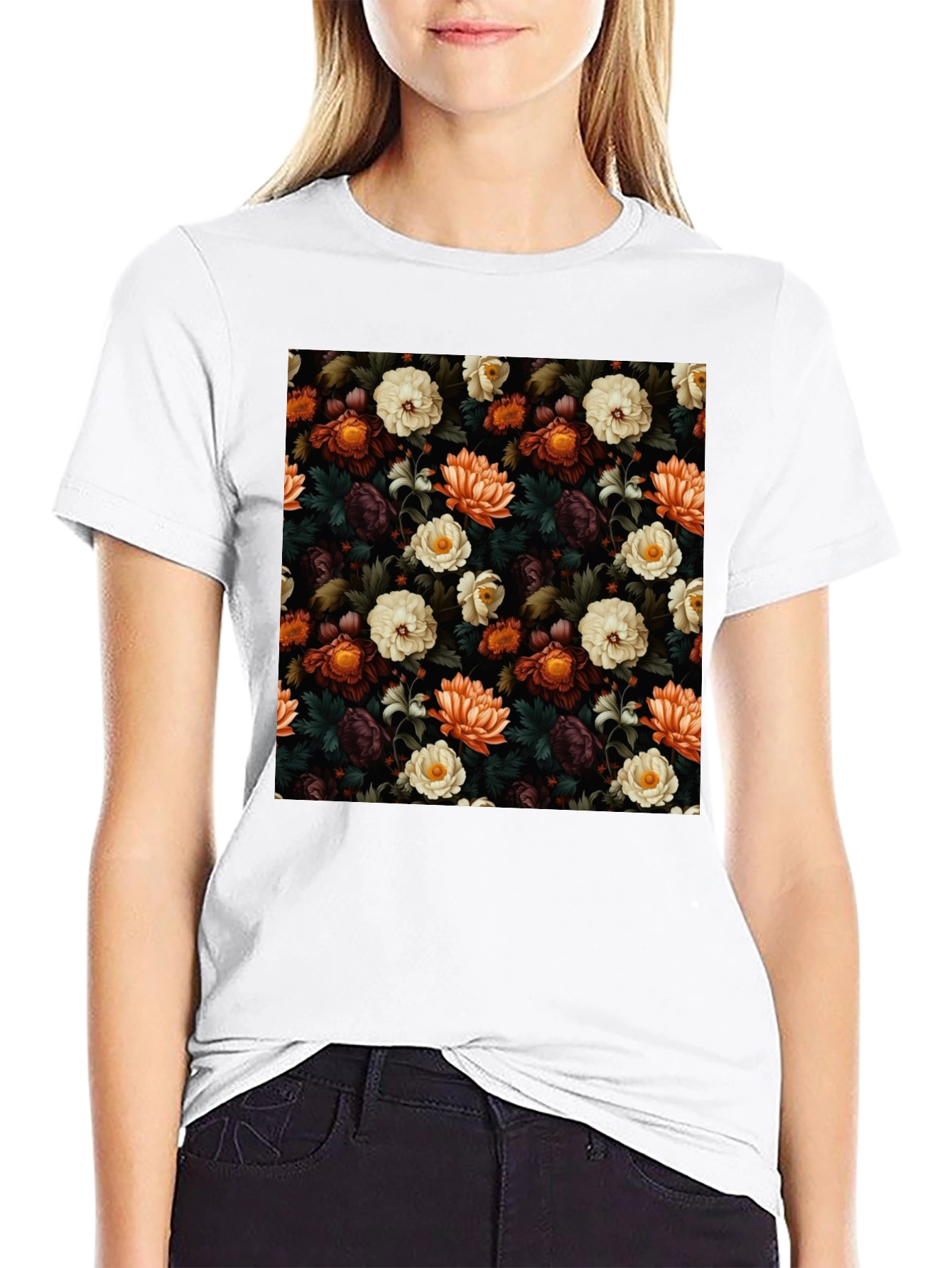 Floral Pattern T-Shirt