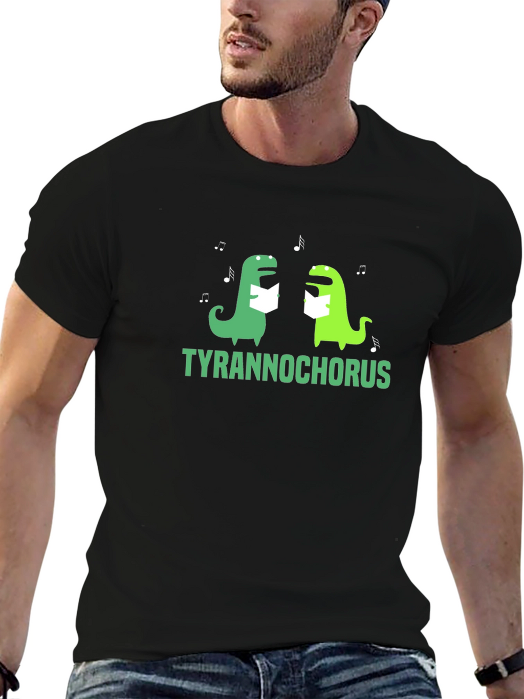 Tyrannochorus T-Shirt - Funny Dino Singing Tee