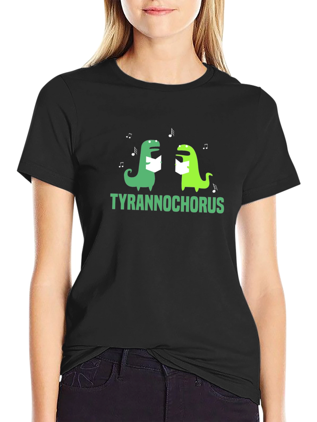 Tyrannochorus T-Shirt - Funny Dino Singing Tee