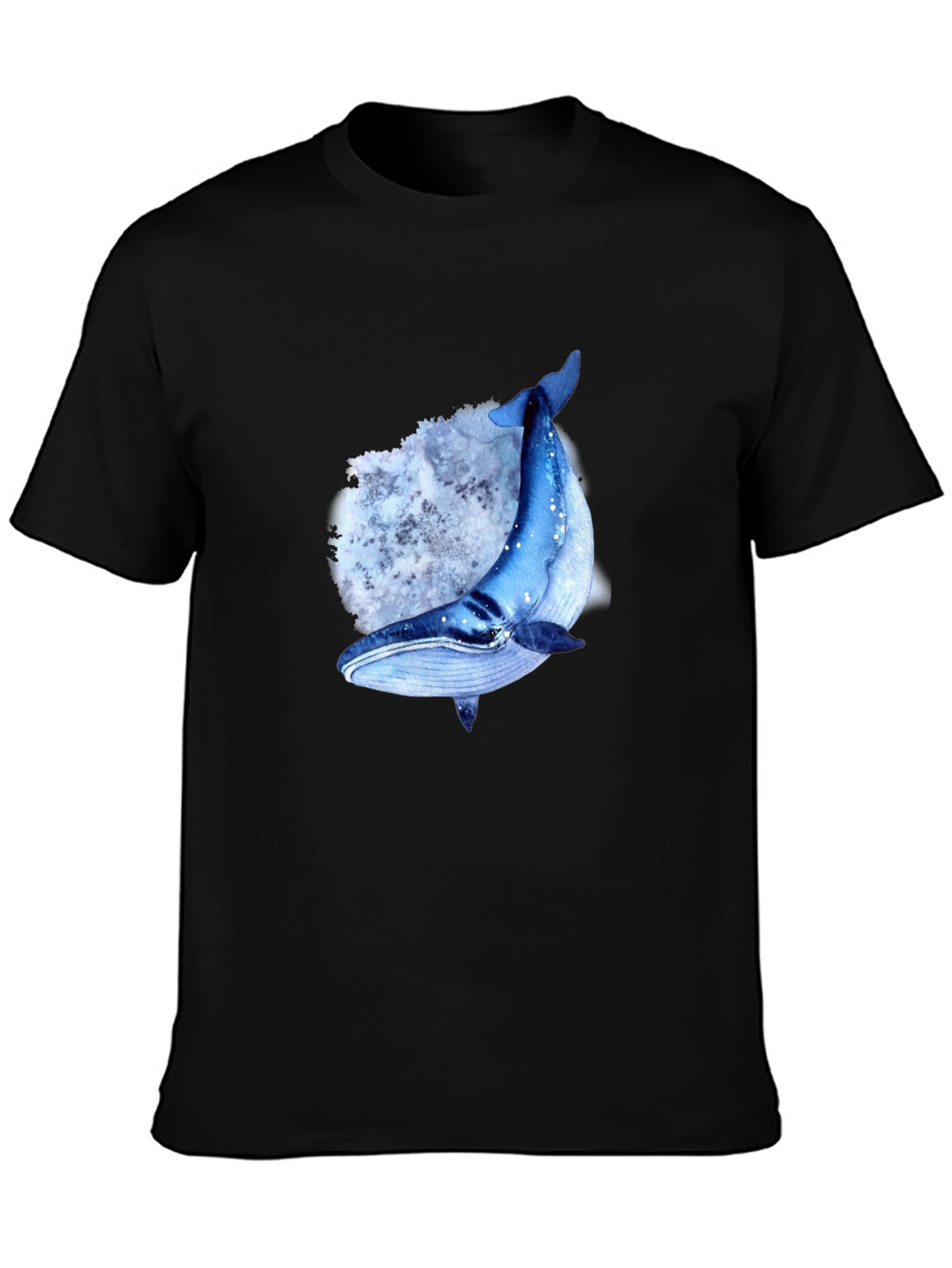 Whale Graphic T-Shirt - Mens Black Tee