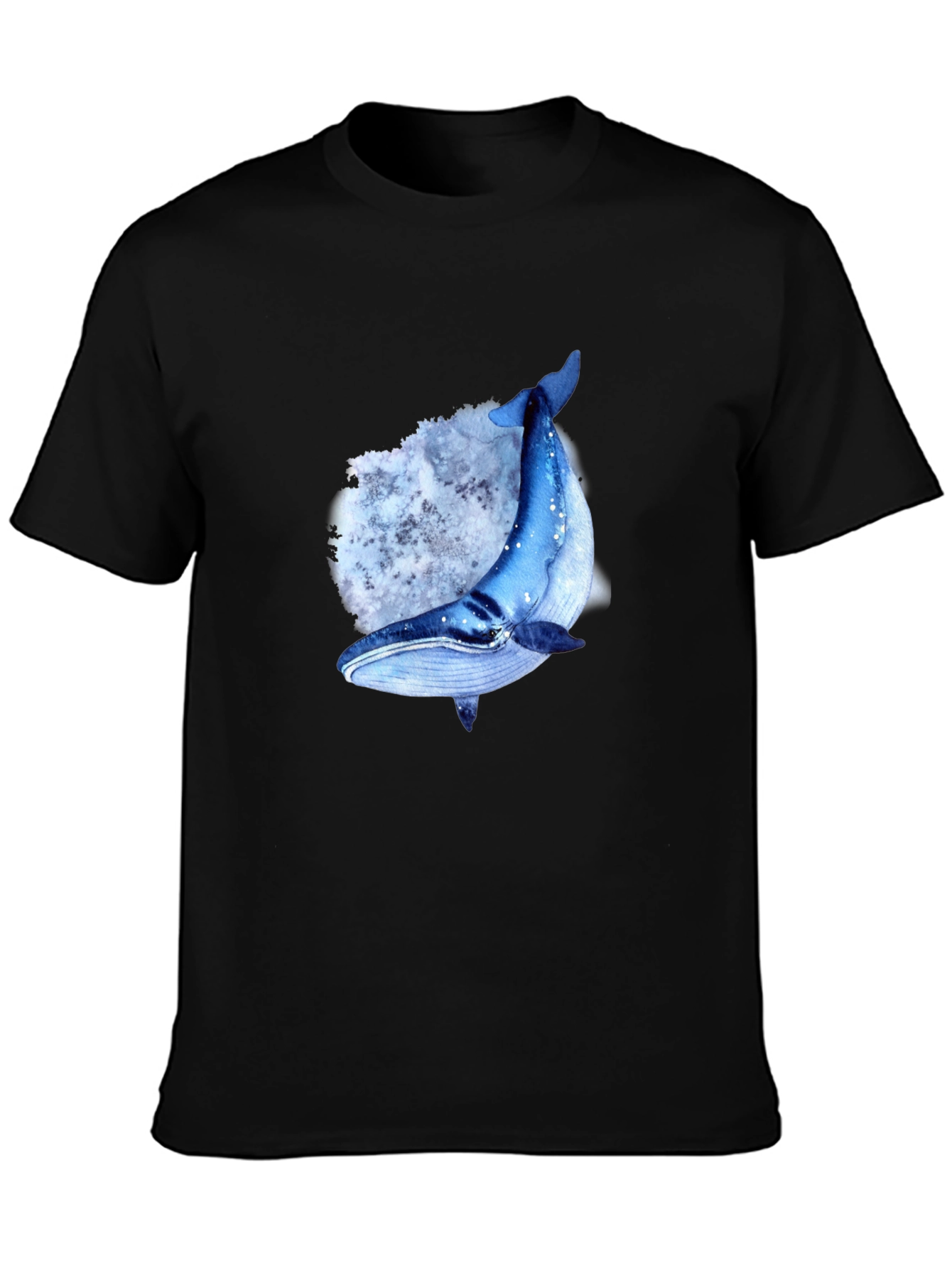 Whale Graphic T-Shirt - Mens Black Tee