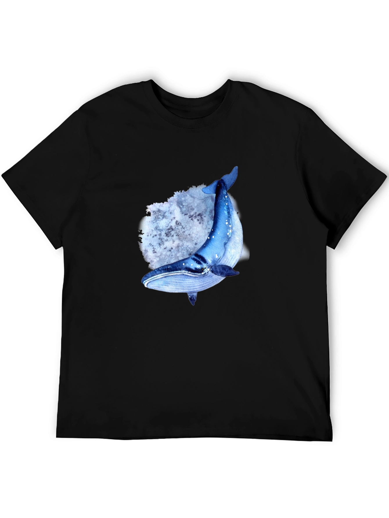 Whale Graphic T-Shirt - Mens Black Tee
