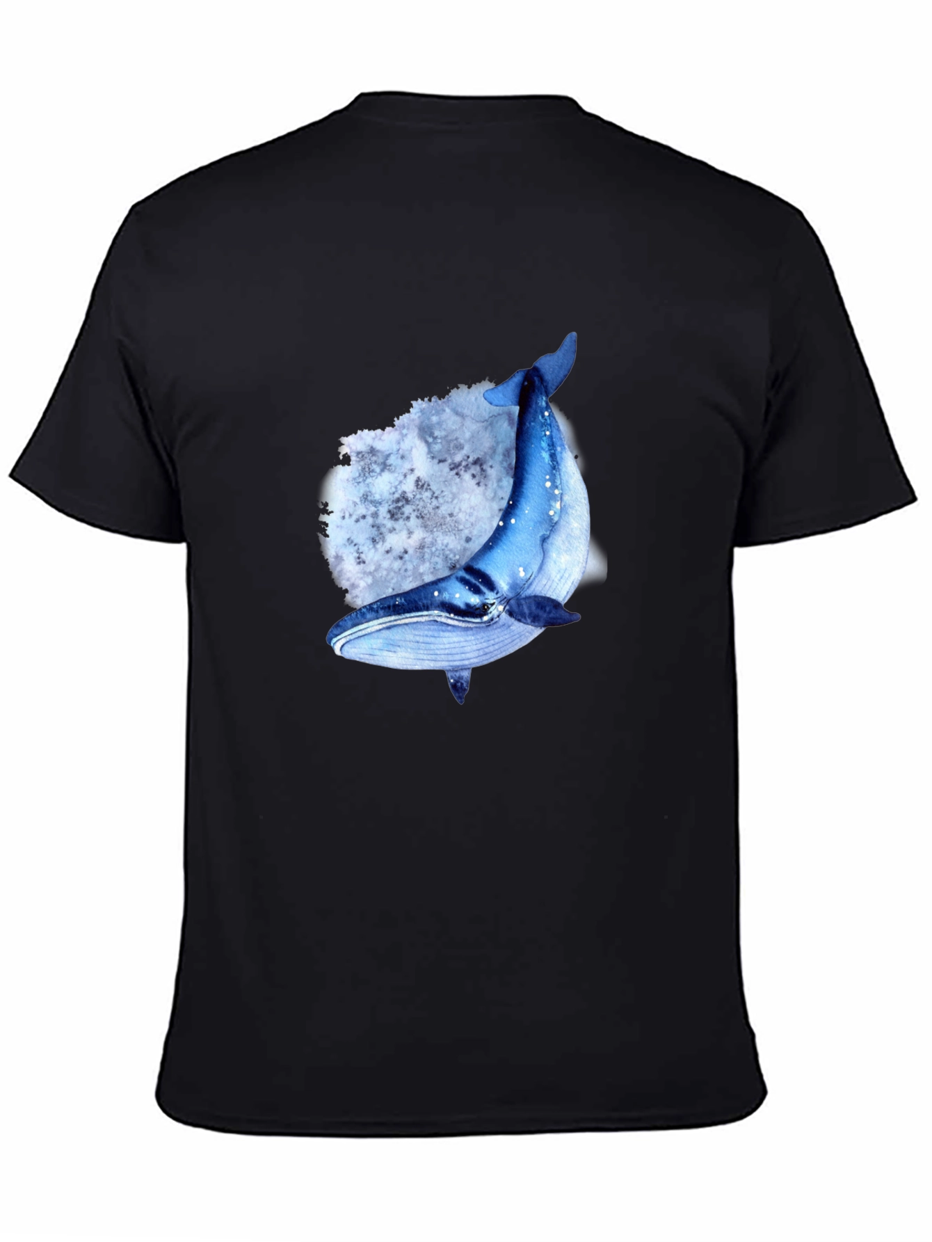 Whale Graphic T-Shirt - Mens Black Tee