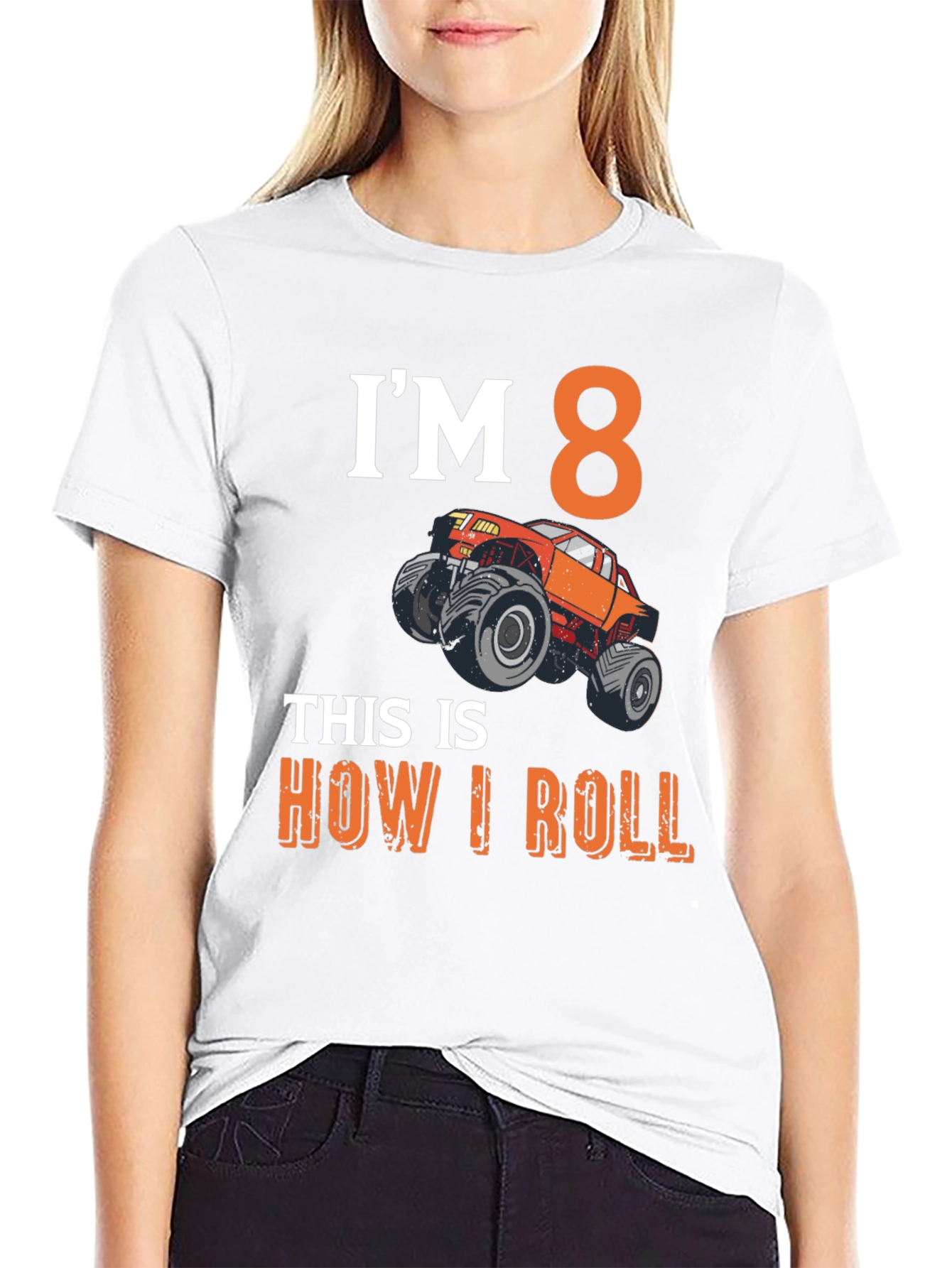 Im 8 Monster Truck Birthday T-Shirt
