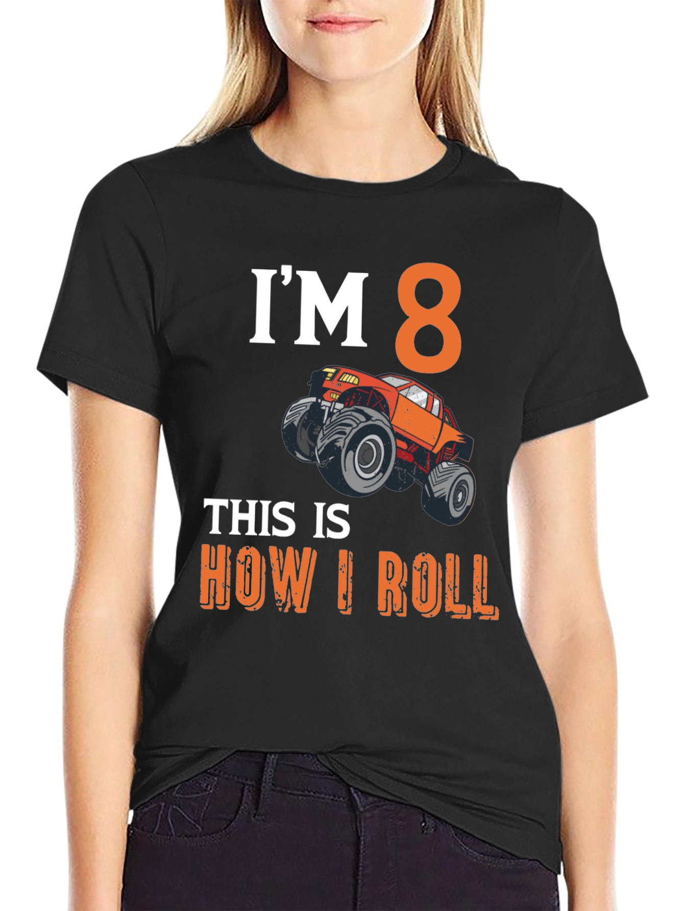 Im 8 Monster Truck Birthday T-Shirt