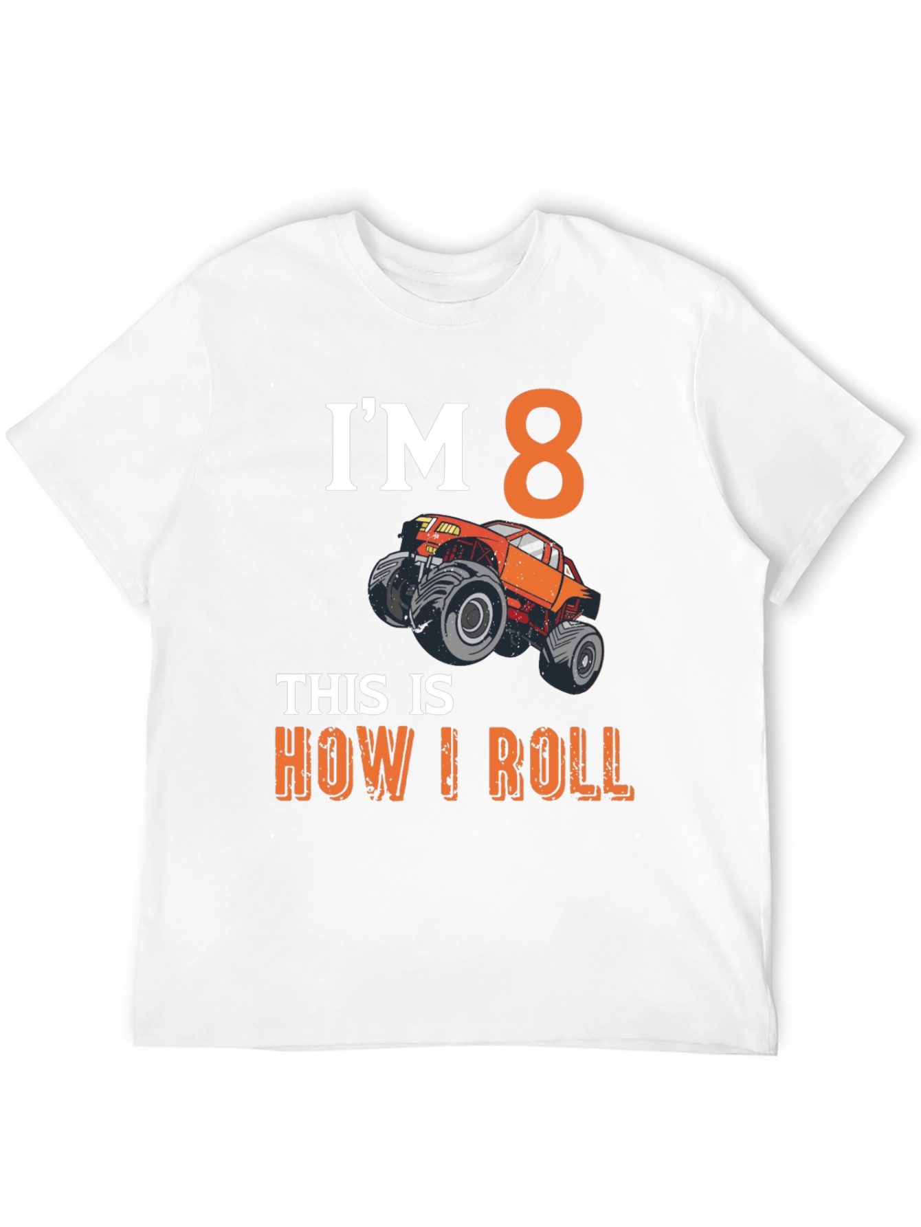 Im 8 Monster Truck Birthday T-Shirt