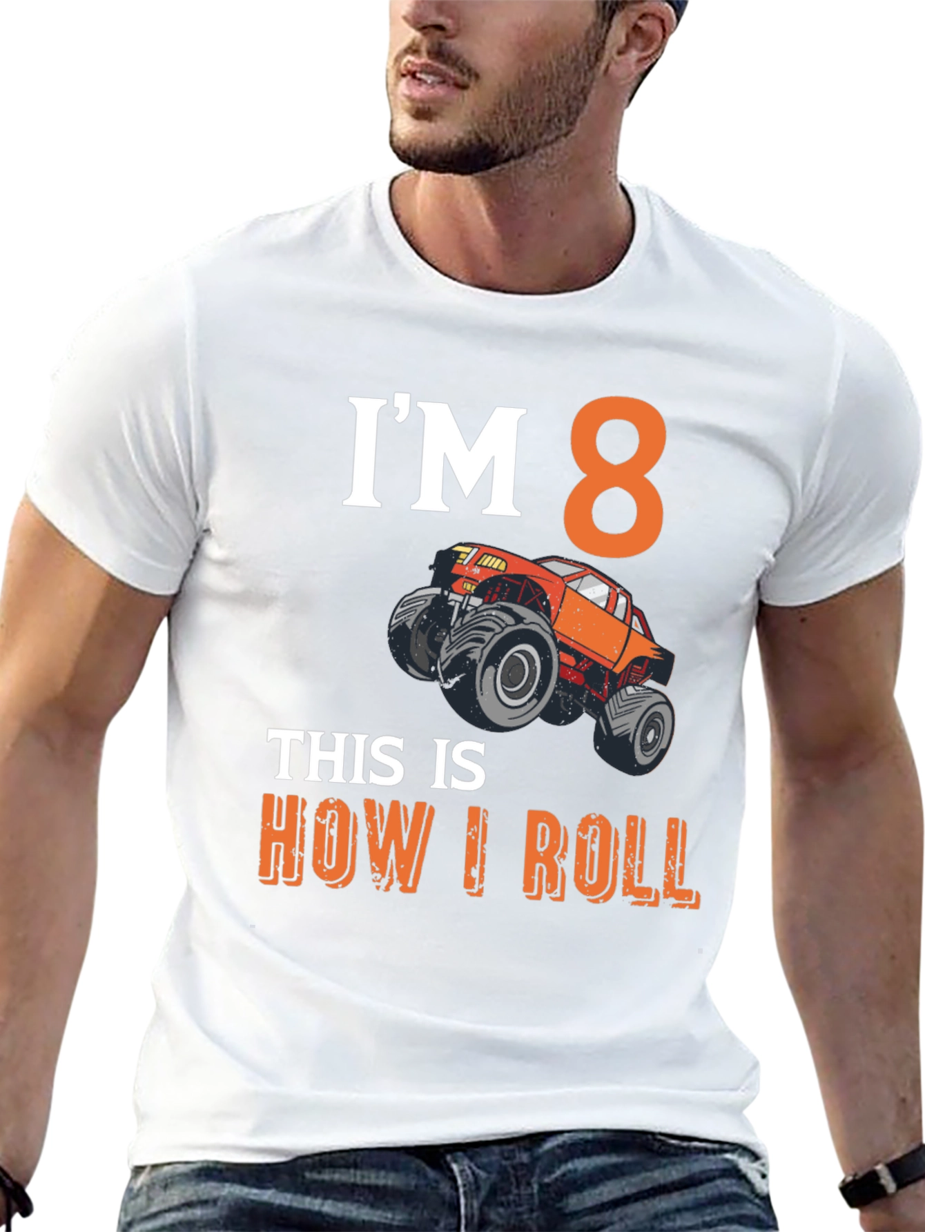 Im 8 Monster Truck Birthday T-Shirt