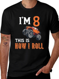 Im 8 Monster Truck Birthday T-Shirt