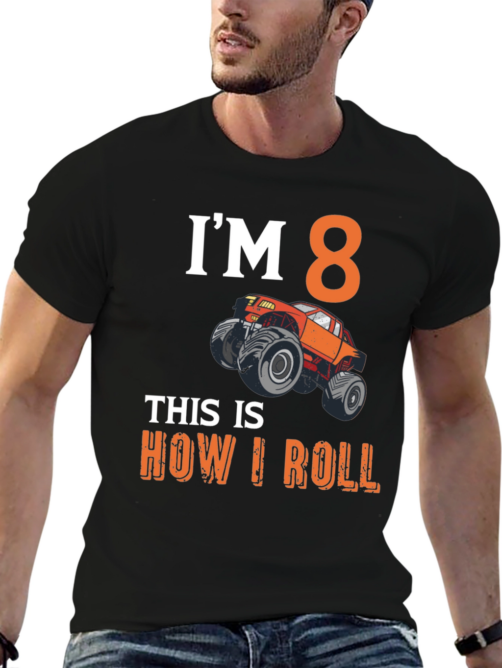 Im 8 Monster Truck Birthday T-Shirt