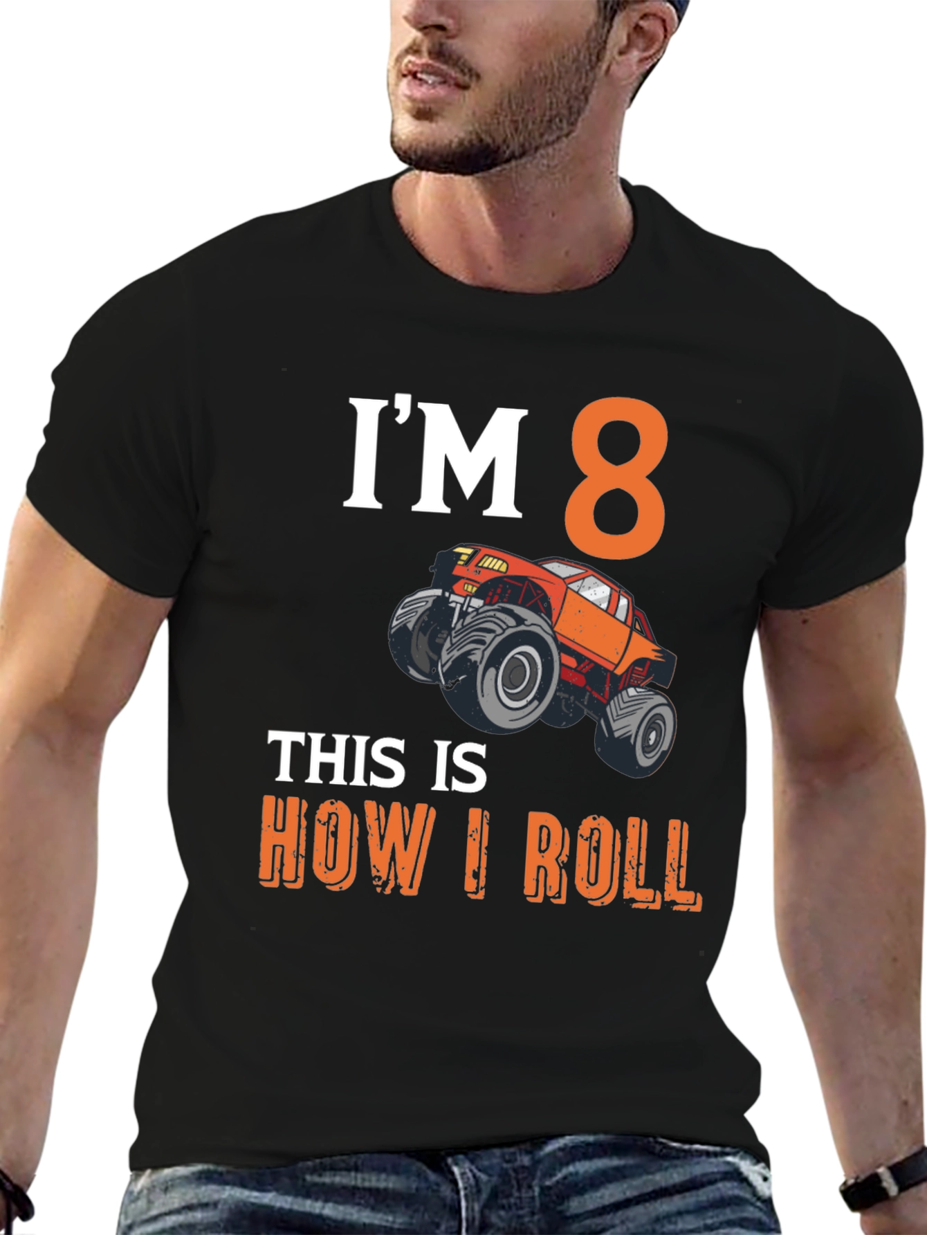 Im 8 Monster Truck Birthday T-Shirt