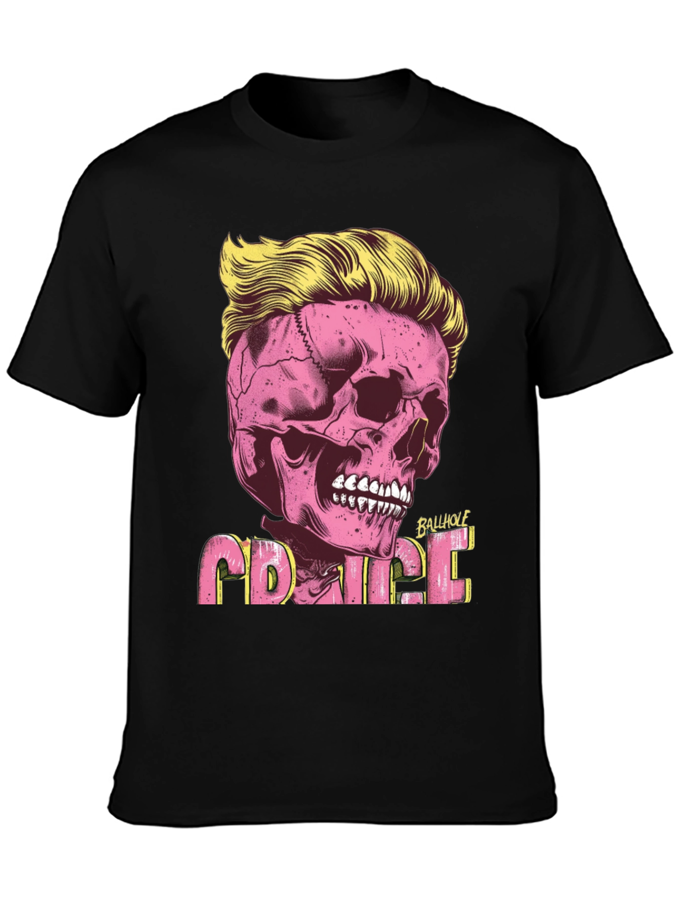 Skull with Hair T-shirt
