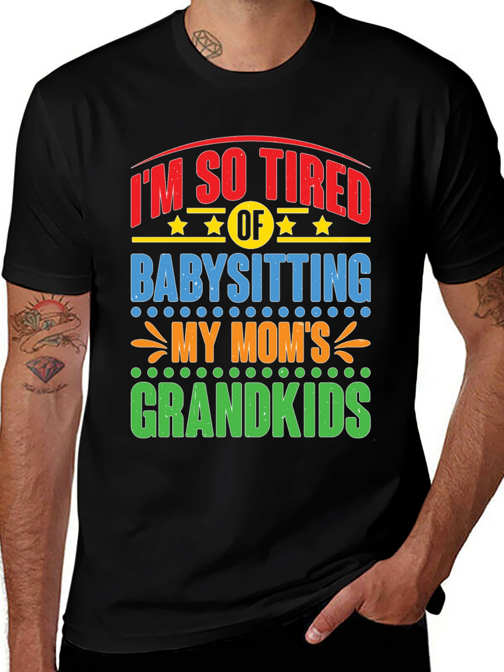 Funny Grandparent Babysitting T-Shirt
