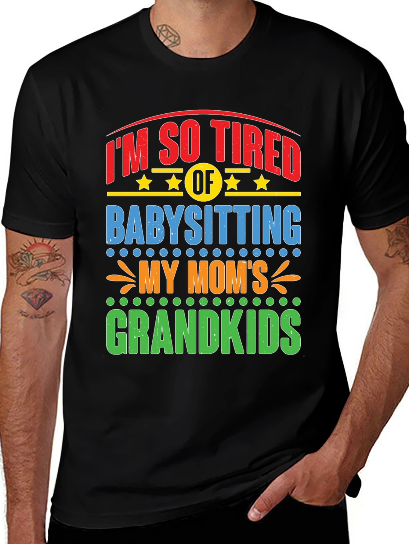 Funny Grandparent Babysitting T-Shirt