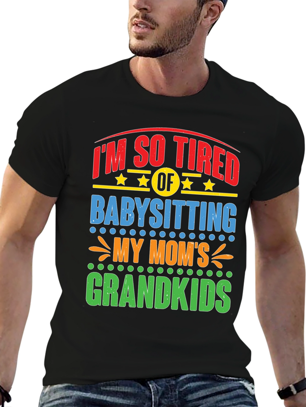 Funny Grandparent Babysitting T-Shirt