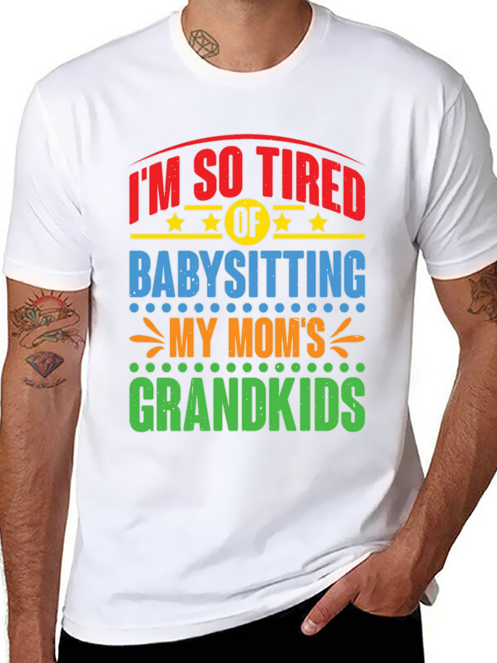 Funny Grandparent Babysitting T-Shirt