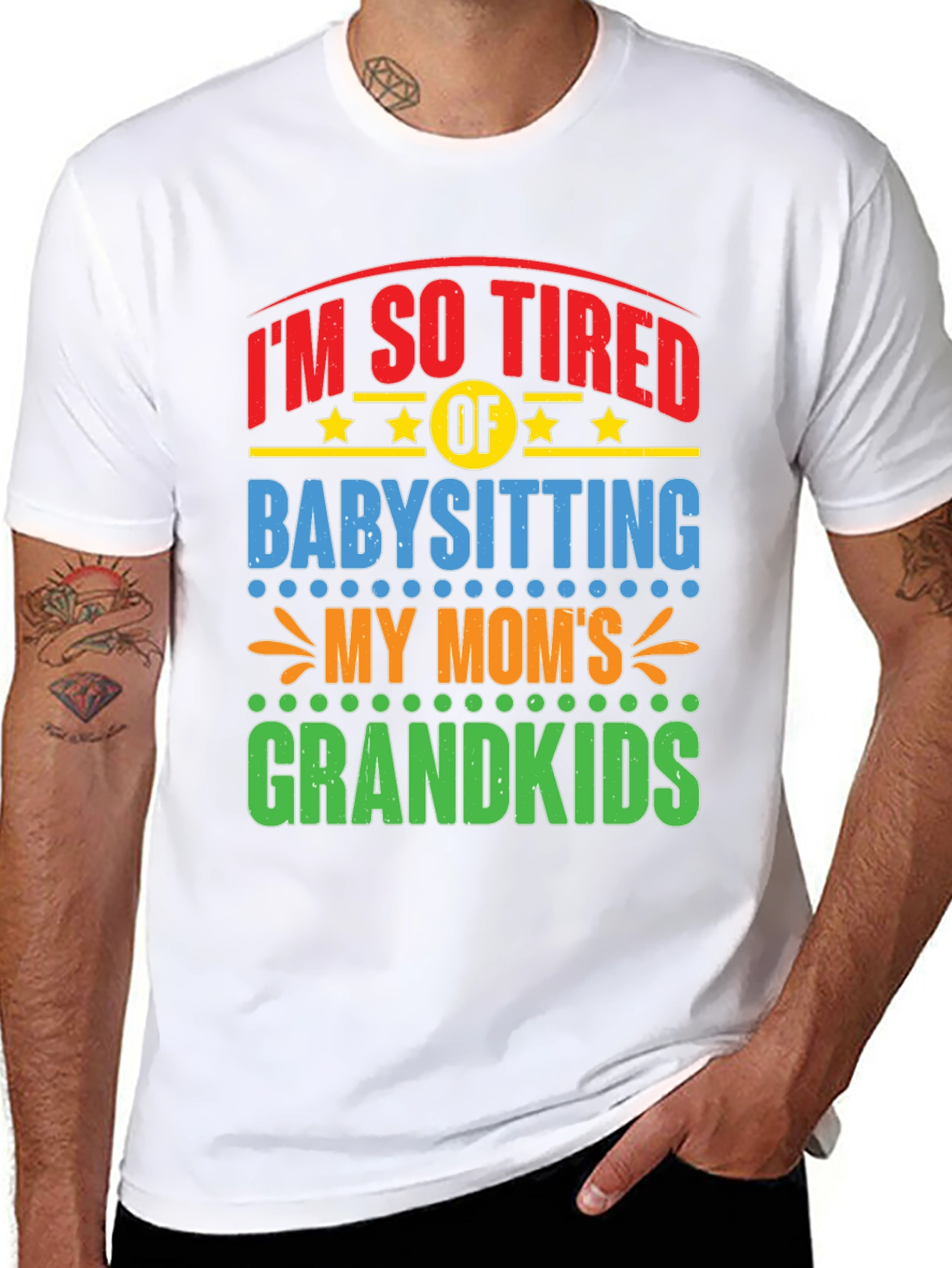 Funny Grandparent Babysitting T-Shirt
