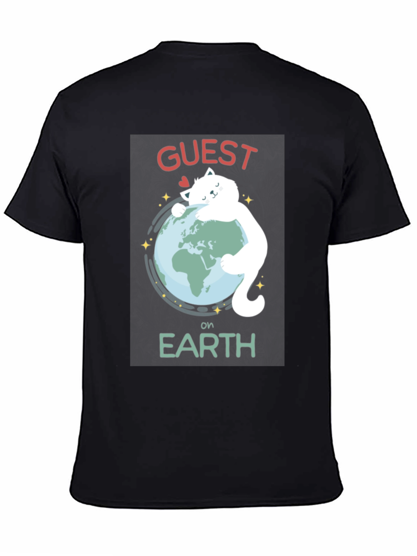 Guest on Earth Black Graphic T-Shirt