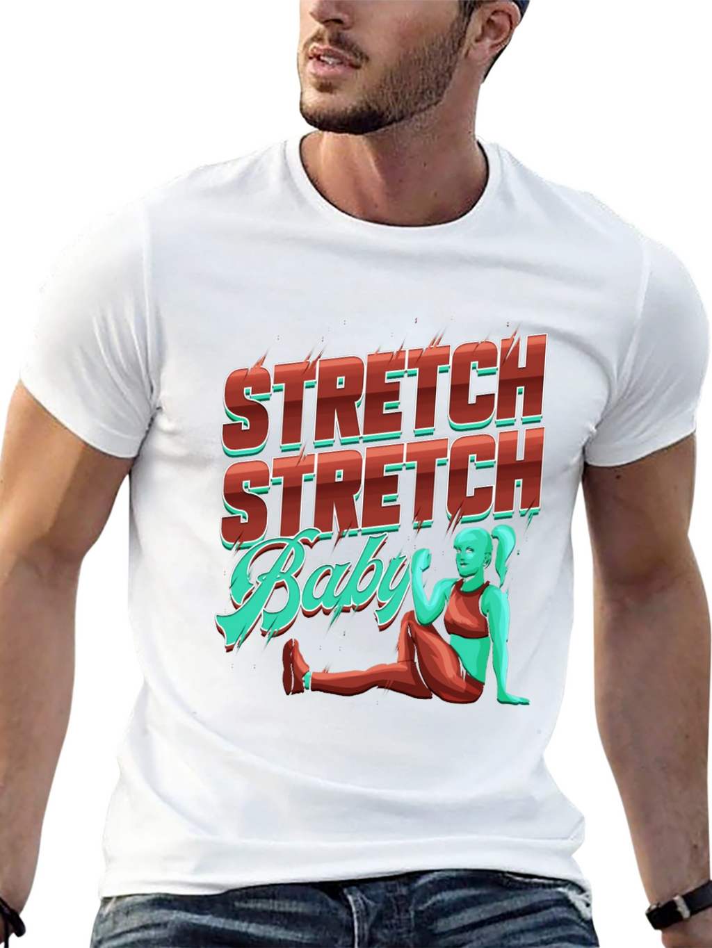 Stretch Baby Graphic T-Shirt -  Comfortable Fit