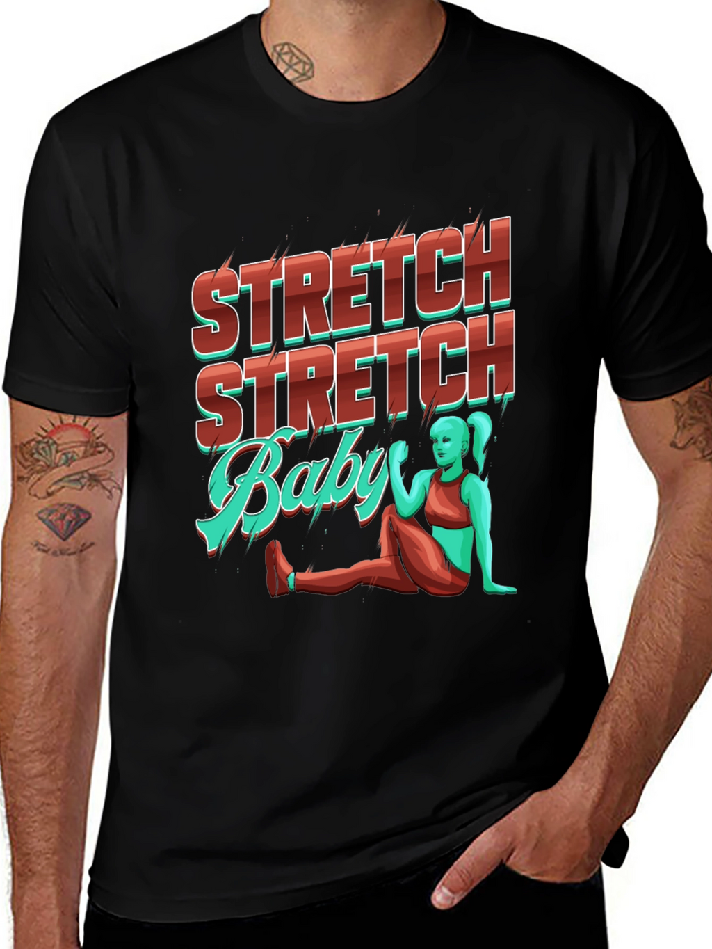 Stretch Baby Graphic T-Shirt -  Comfortable Fit