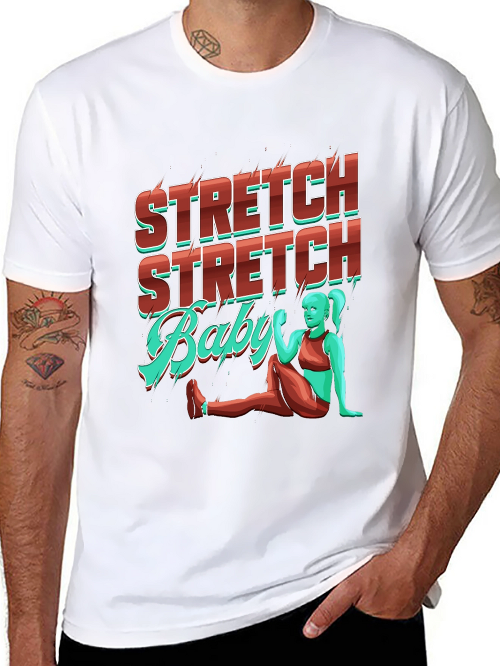 Stretch Baby Graphic T-Shirt -  Comfortable Fit