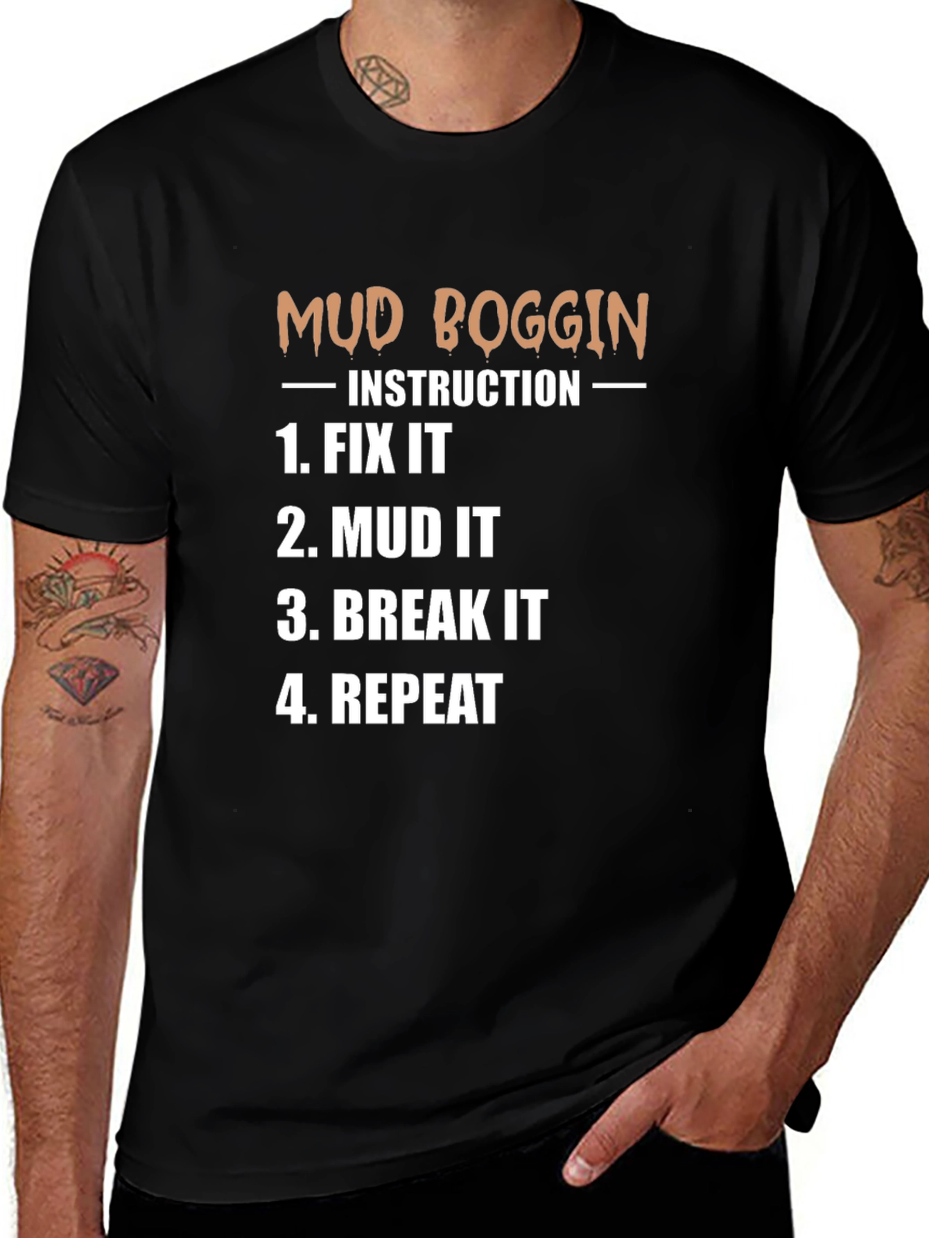 Mud Boggin Instruction T-Shirt