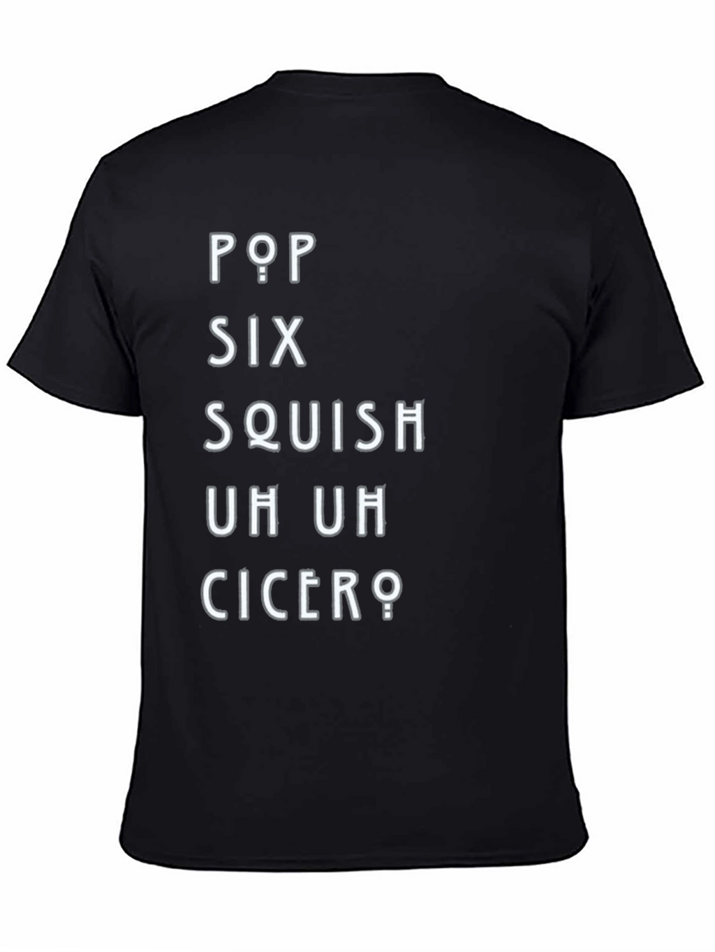 Pop Six Squish T-Shirt - Black