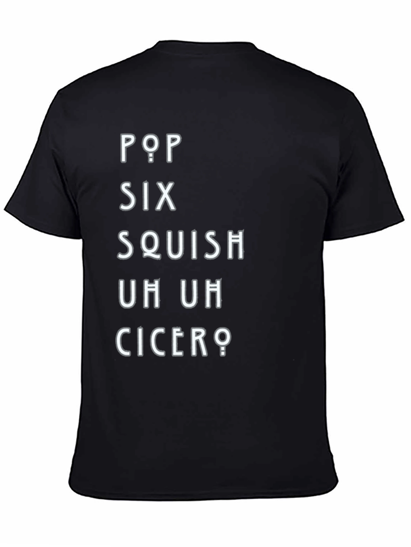 Pop Six Squish T-Shirt - Black