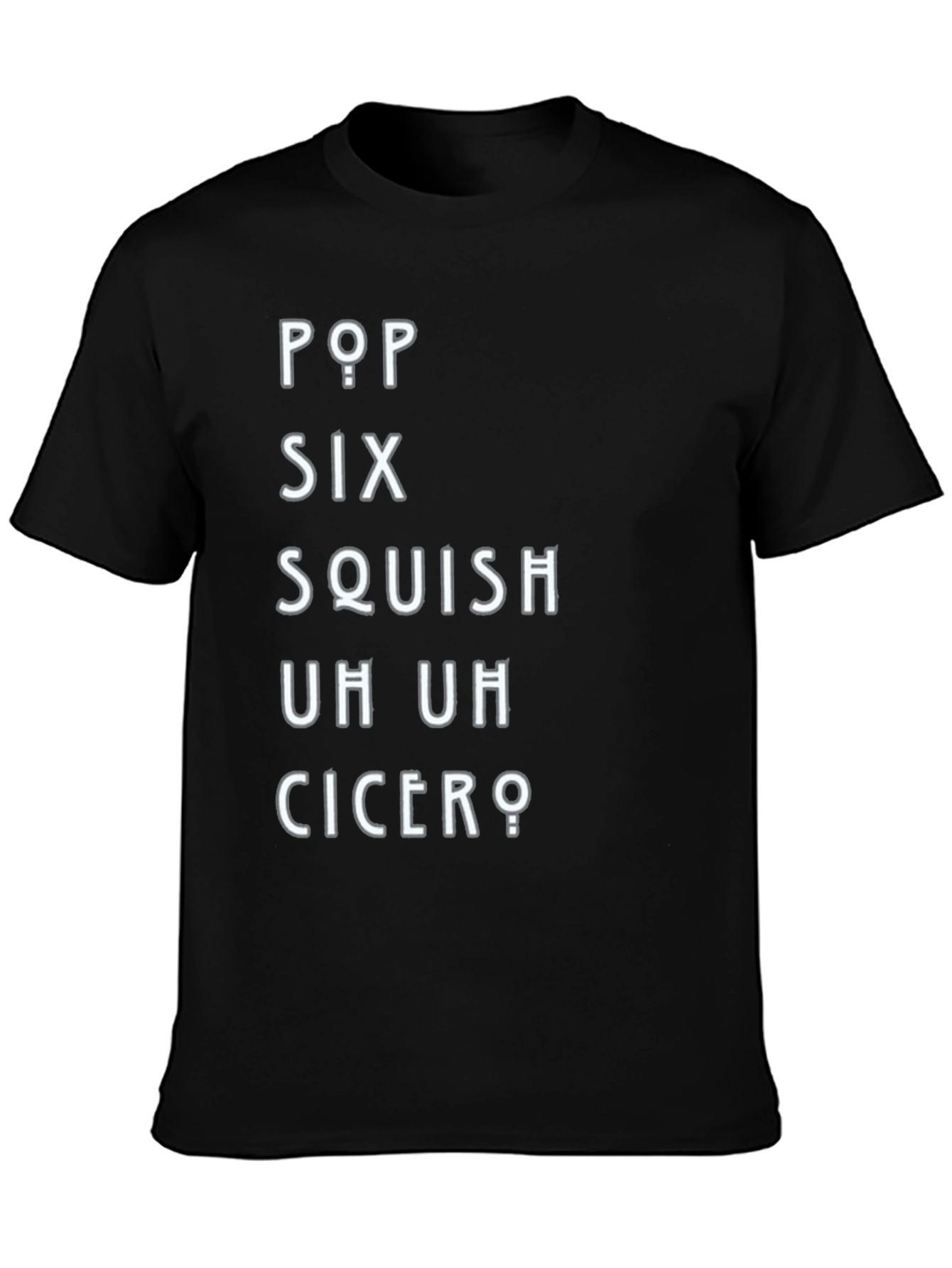 Pop Six Squish T-Shirt - Black