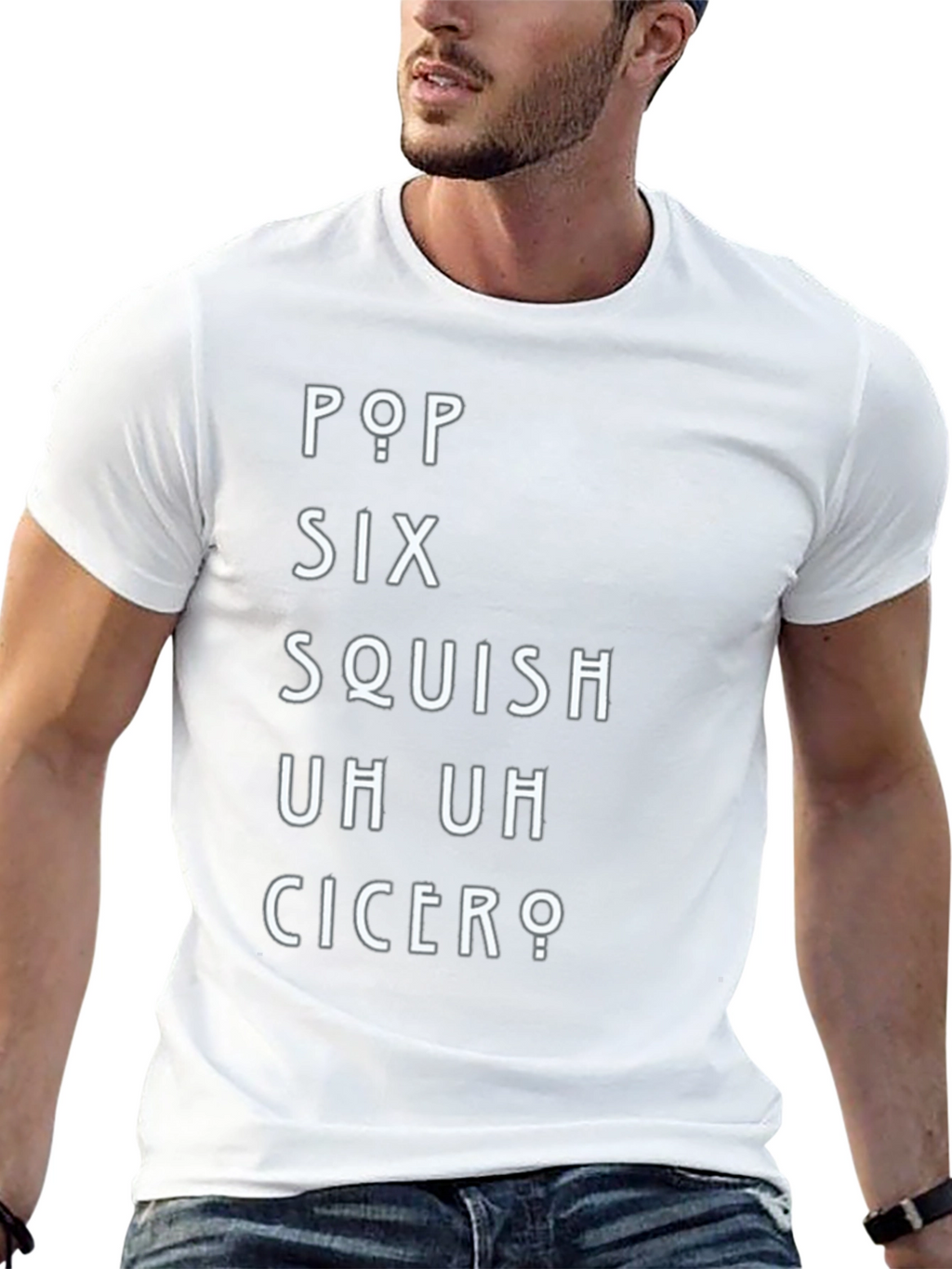 Pop Six Squish T-Shirt - Black