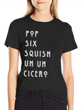 Pop Six Squish T-Shirt - Black