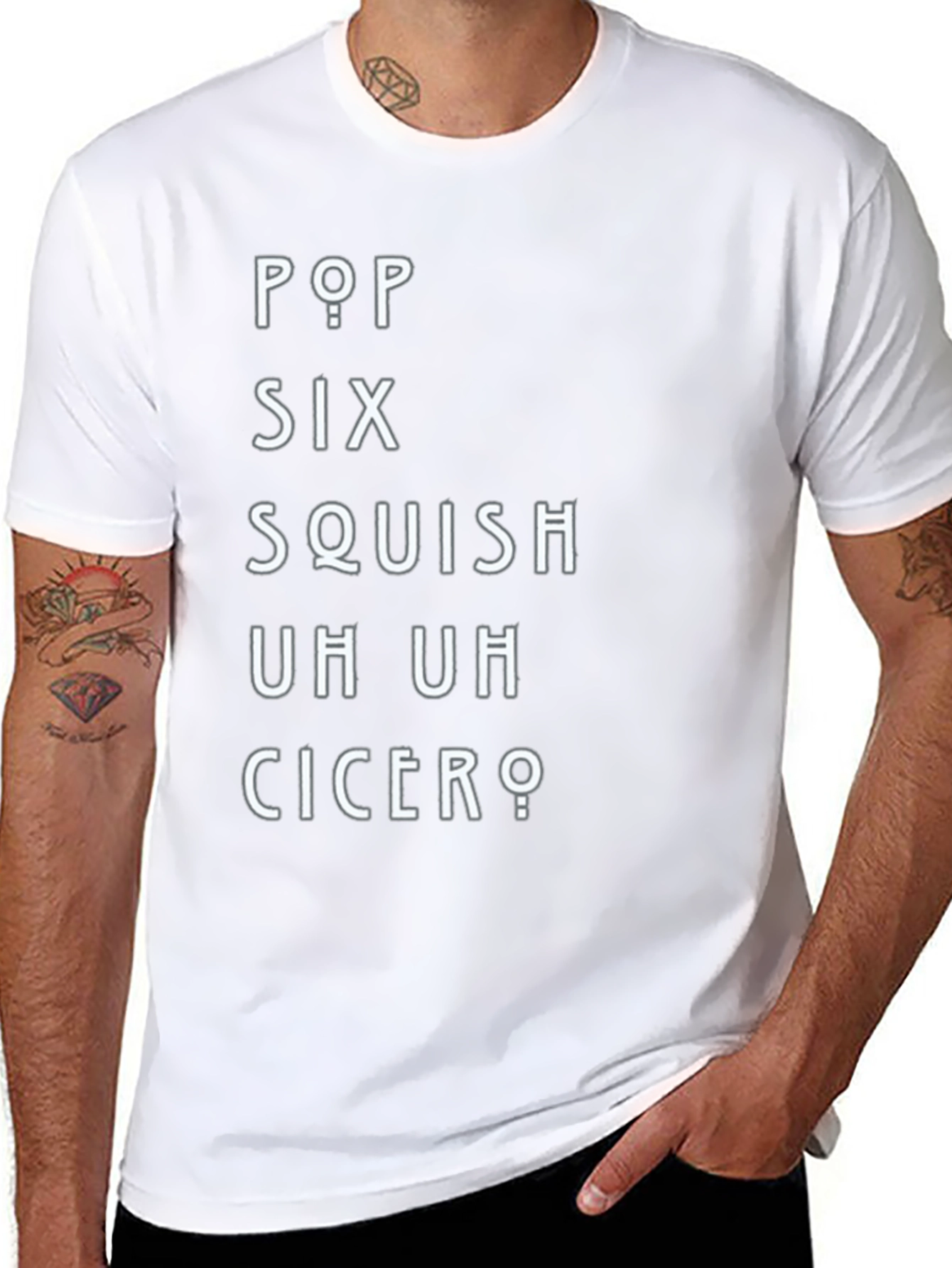 Pop Six Squish T-Shirt - Black