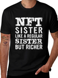 NFT Sister Graphic T-Shirt Funny Crypto Tee