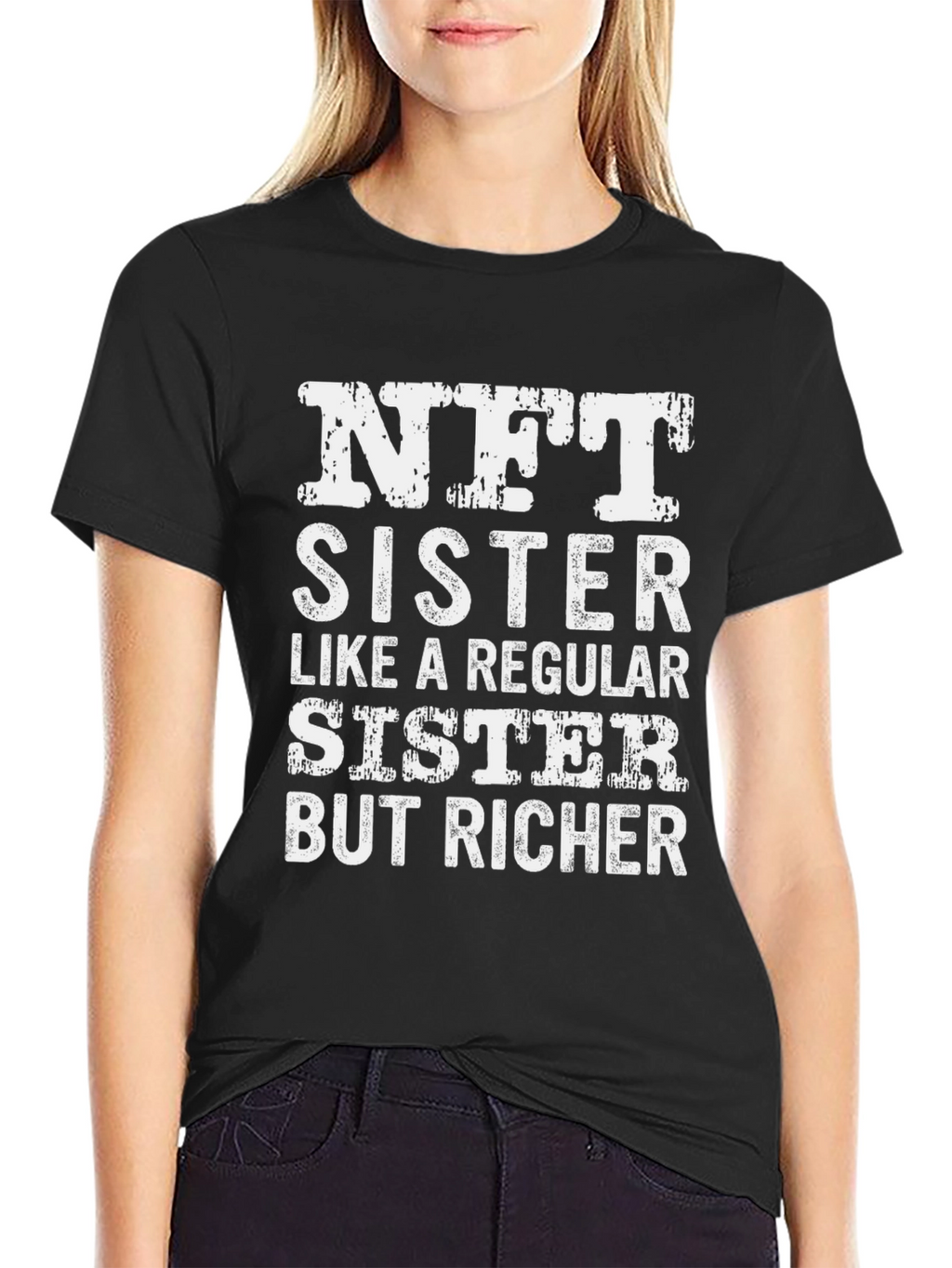 NFT Sister Graphic T-Shirt Funny Crypto Tee