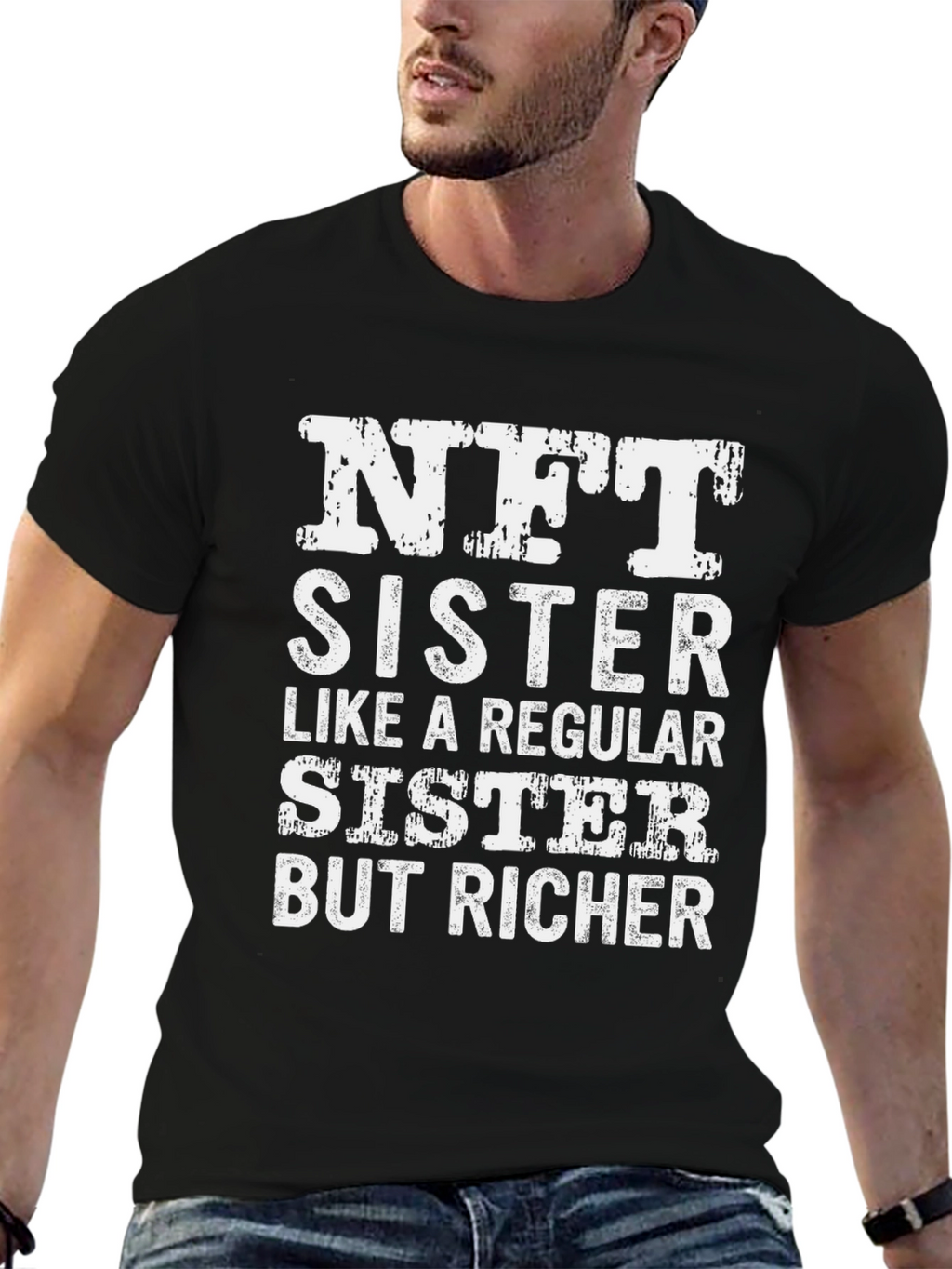 NFT Sister Graphic T-Shirt Funny Crypto Tee