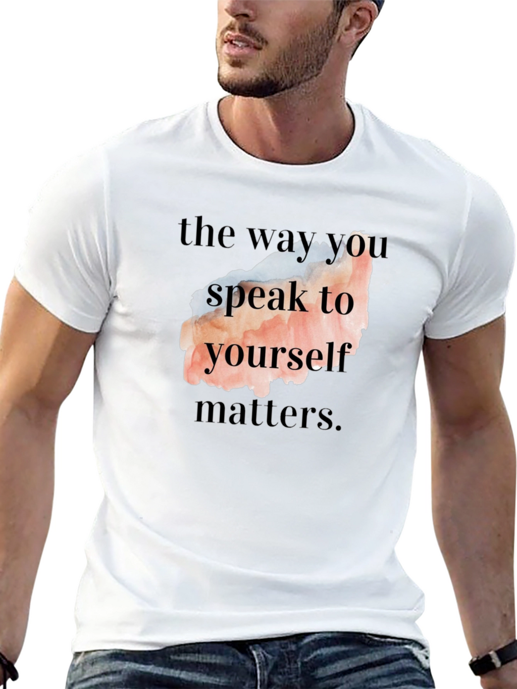 Motivational Quote T-Shirt - Speak to Yourself Matters