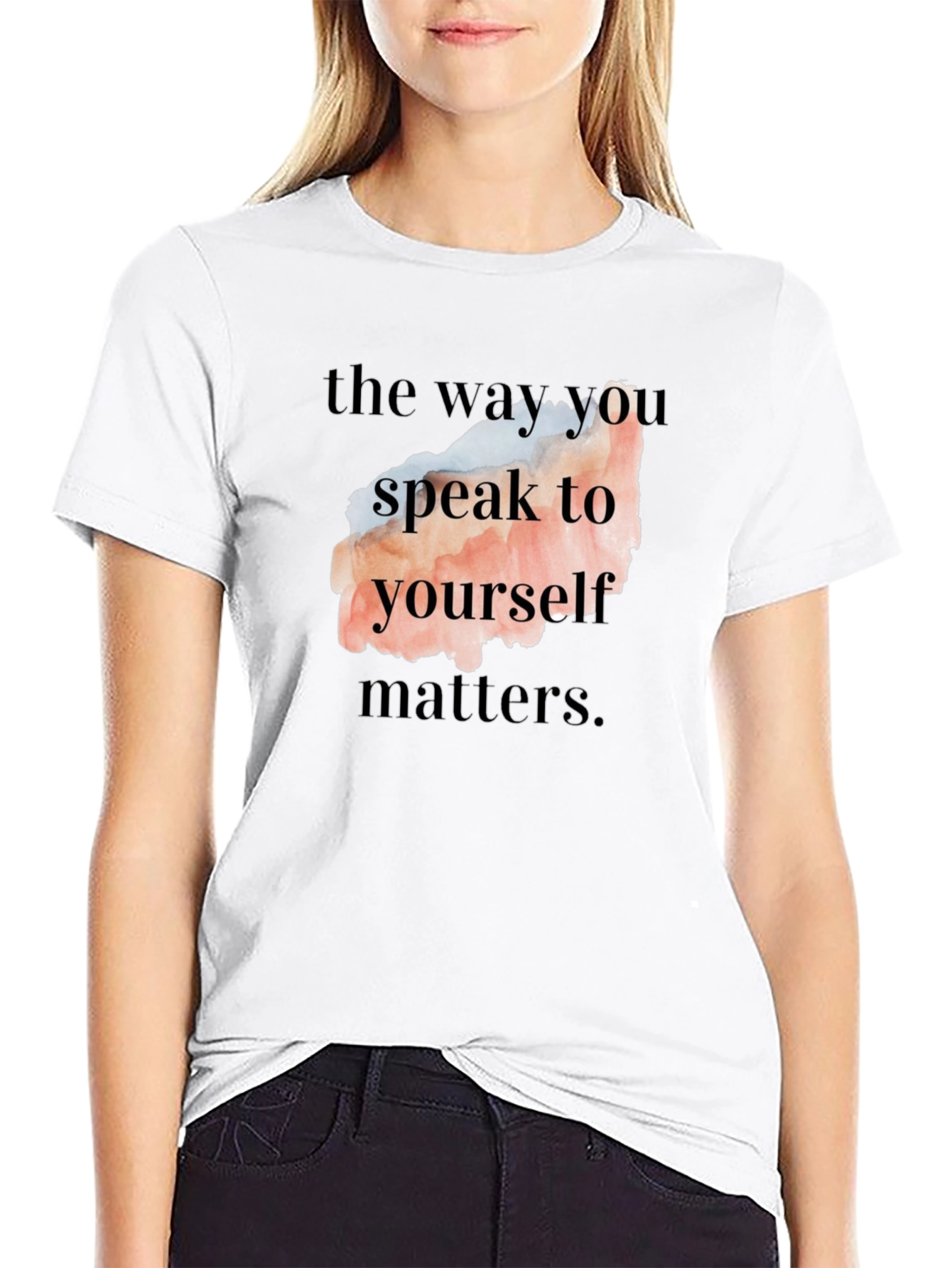 Motivational Quote T-Shirt - Speak to Yourself Matters
