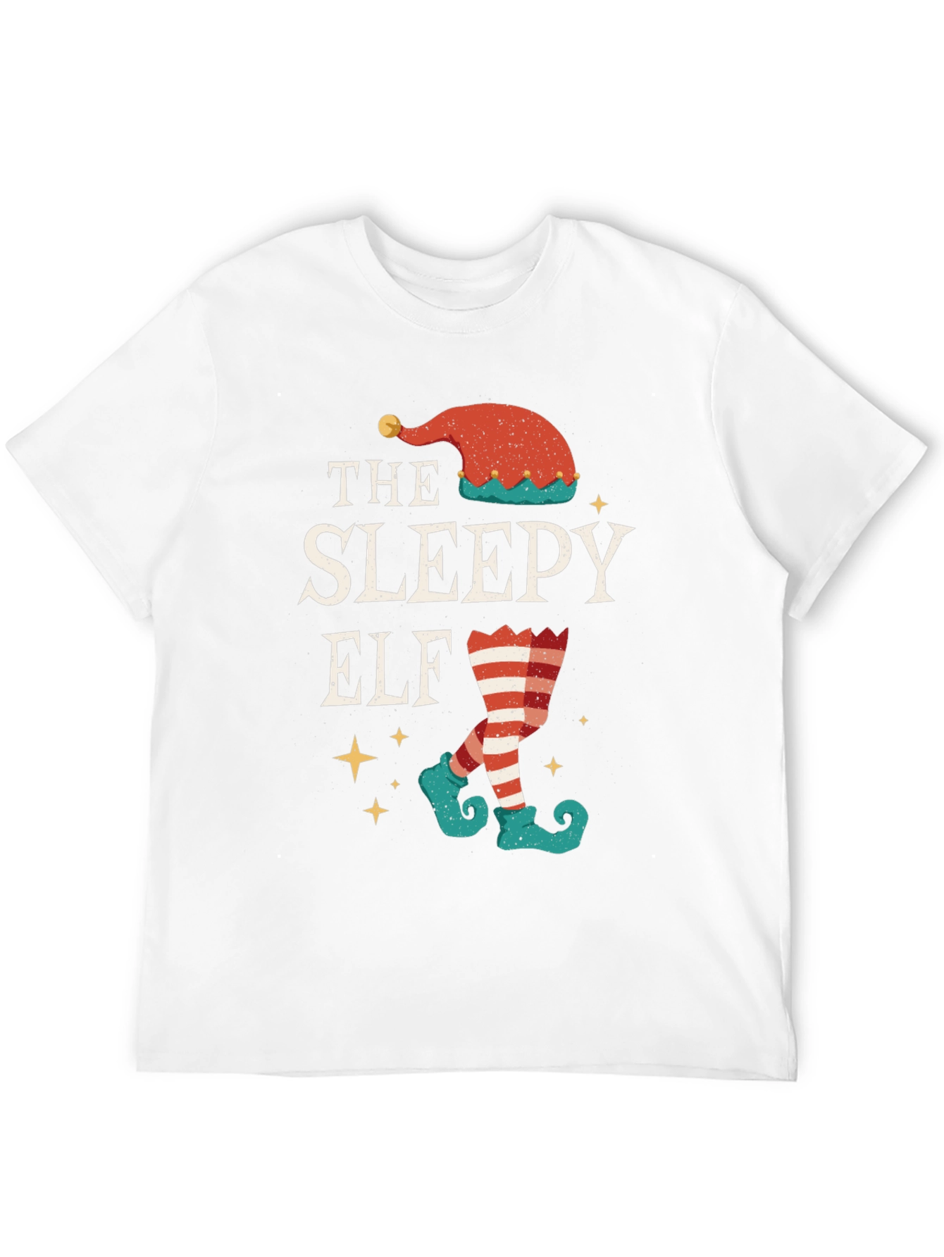 The Sleepy Elf T-Shirt - Holiday Festive